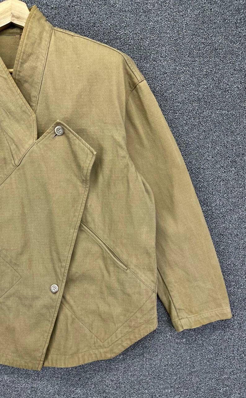 Issey Miyake Vintage 80s Issey Miyake Brown Cardigan Jacket Size US L / EU 52-54 / 3 - 4 Thumbnail