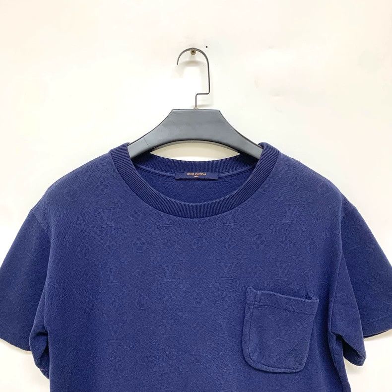 Louis Vuitton Louis Vuitton Dark Blue Full Print Short Sleeve Size US M / EU 48-50 / 2 - 3 Thumbnail