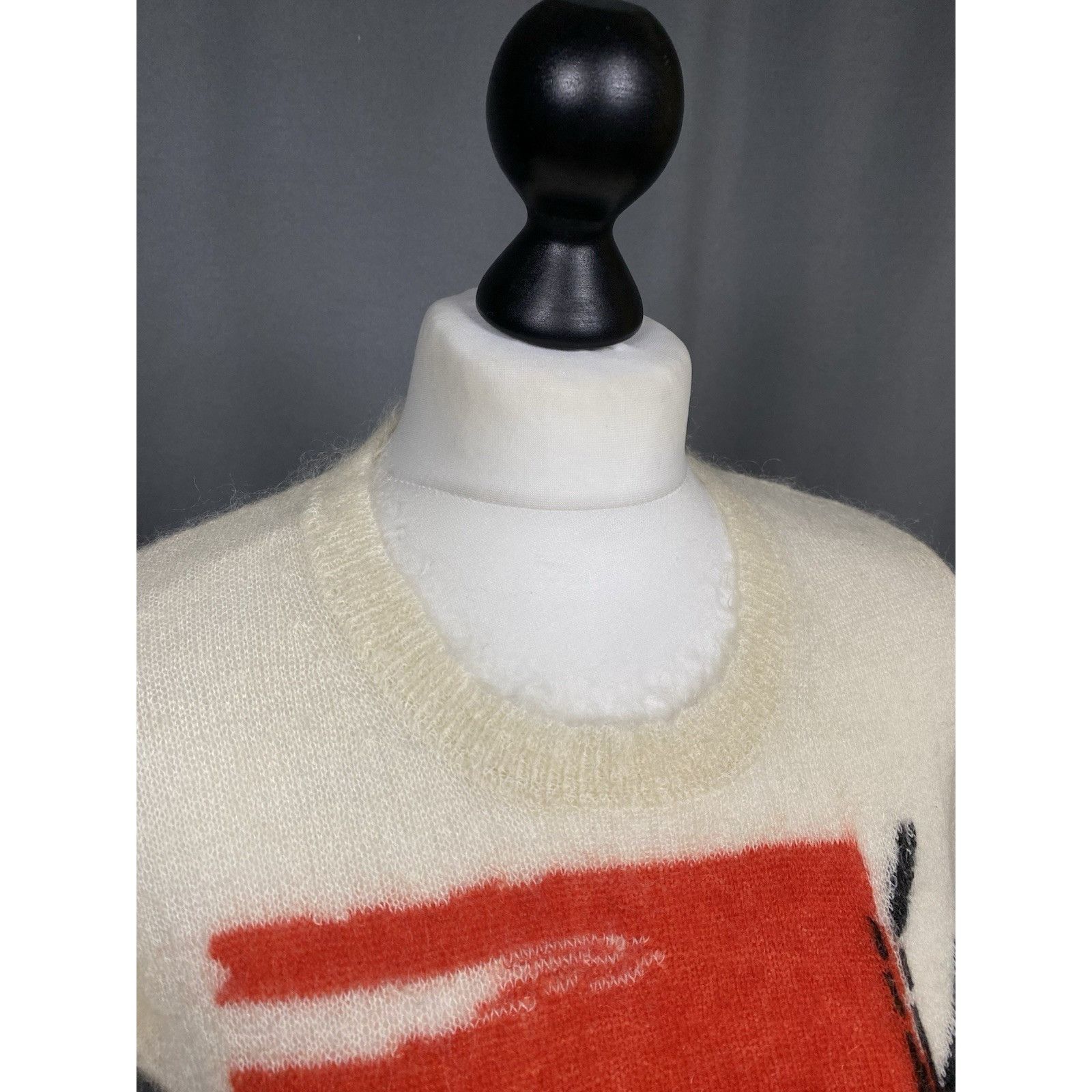 Burberry Burberry Graphic Print Women's Beige Cashmere Crewneck Sweat Size S / US 4 / IT 40 - 6 Thumbnail