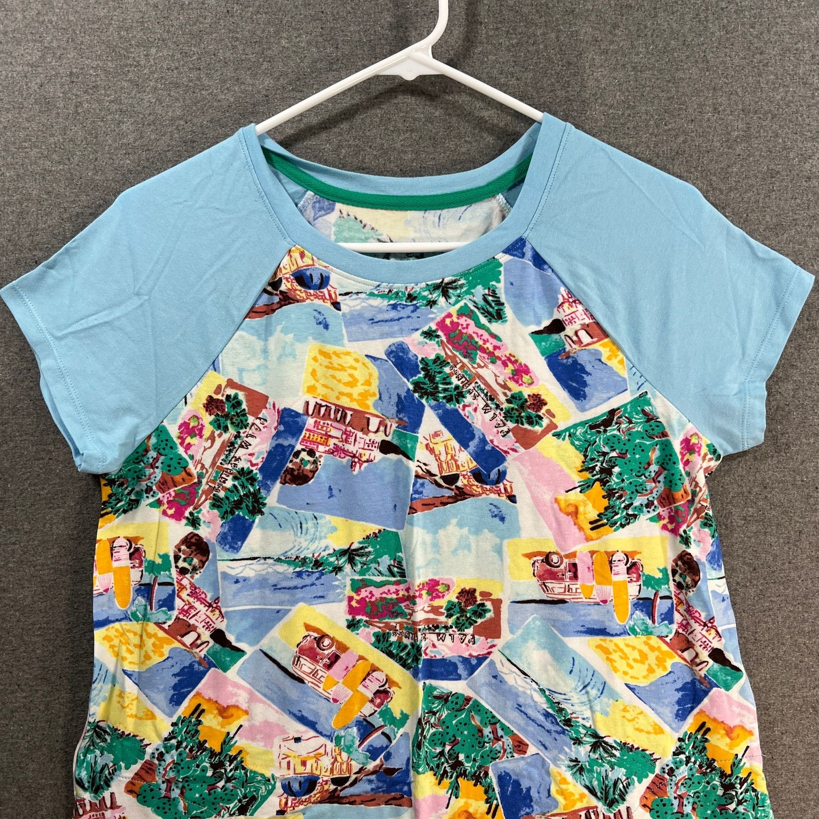 Other Cuddl Duds Cotton Core Raglan Sleep Shirt LightBlue Size XS / US 0-2 / IT 36-38 - 4 Thumbnail