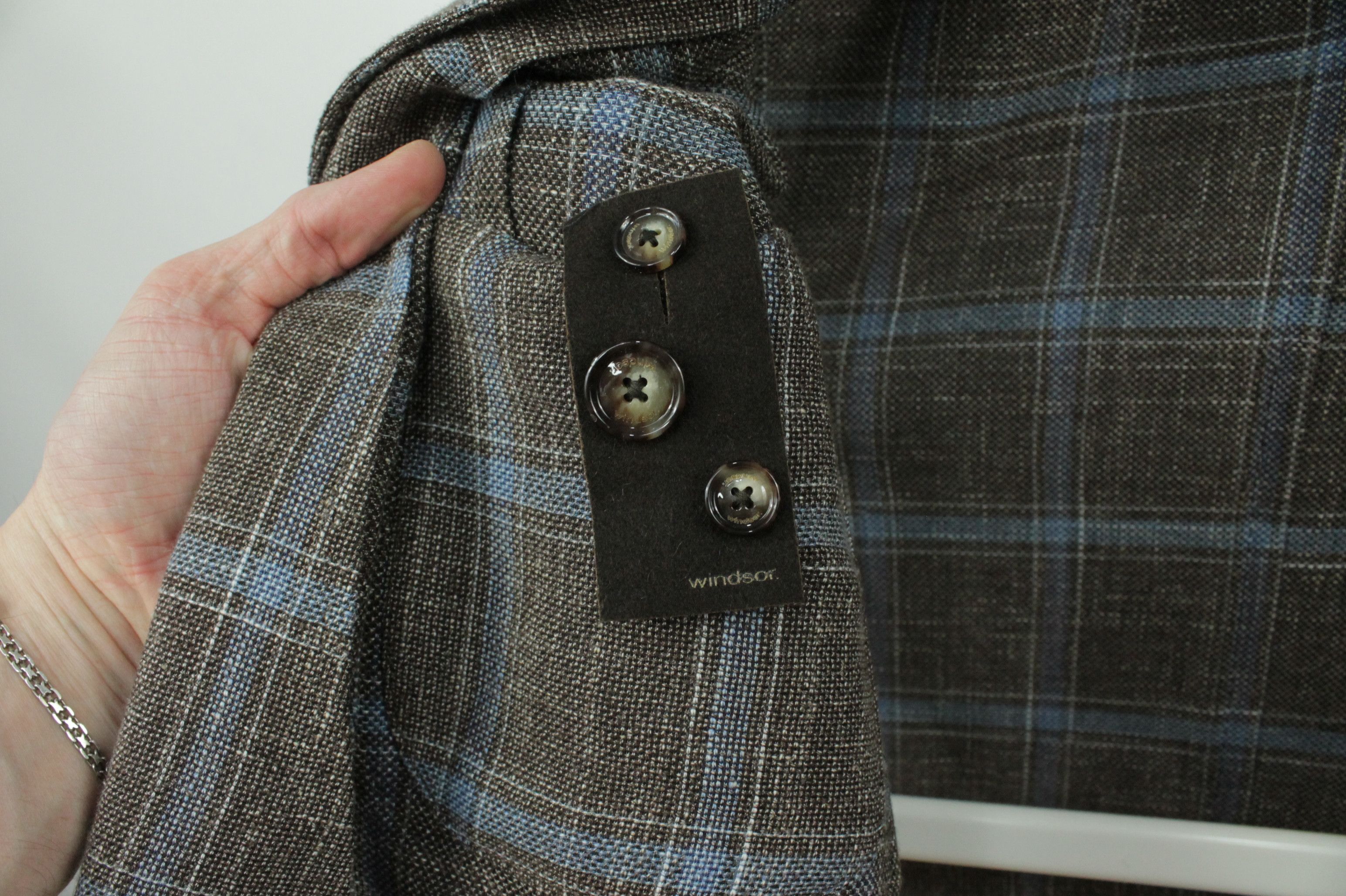 Windsor Smith Windsor Knitted Wool Linen Sport Coat Check Blazer jacket Size US L / EU 52-54 / 3 - 12 Thumbnail