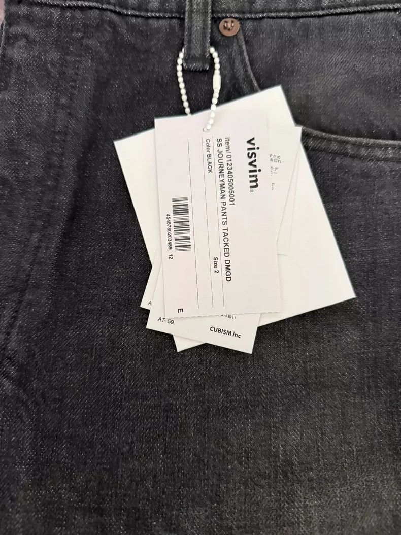 Visvim Visvim VISVIM SS Journeyman Pants Tacked Dmgd Black-2506 Size US 42 / EU 58 - 4 Thumbnail