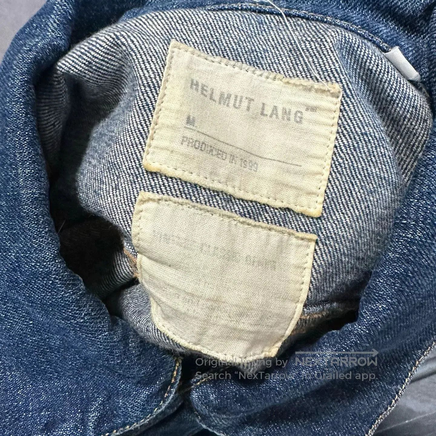 Helmut Lang Helmut Lang Blue Wash Denim Jacket. Size US L / EU 52-54 / 3 - 4 Thumbnail