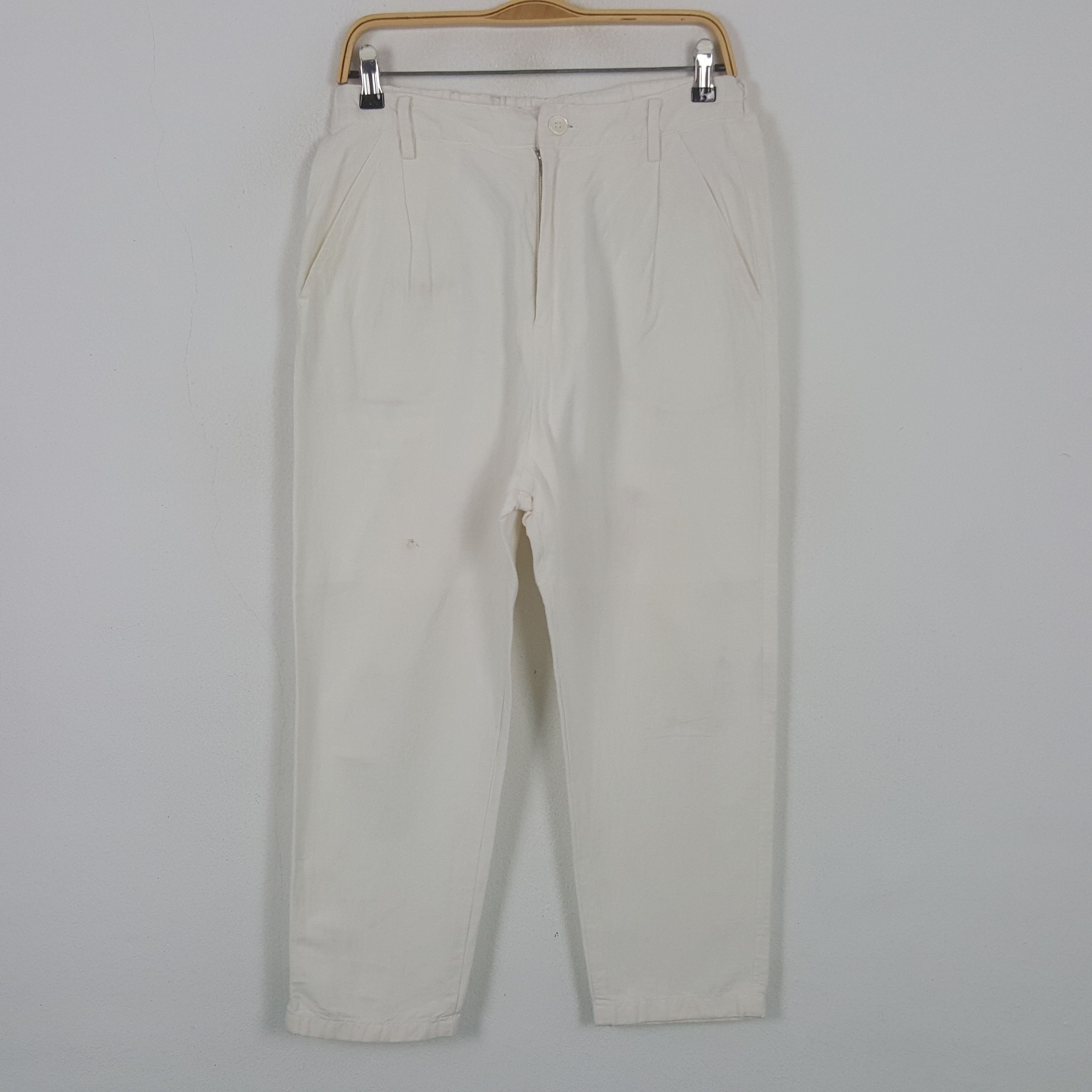 Issey Miyake Vintage Plantation by Issey Miyake Japanese White Pants Size US 30 / EU 46 - 1 Thumbnail