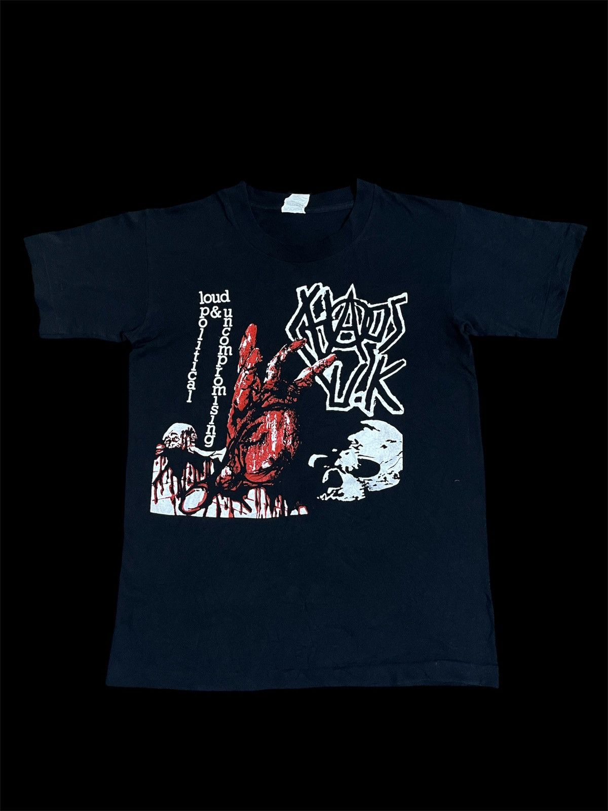 Band Tees × Metallica Very Rare CHAOS UK 80s Punk band Size US S / EU 44-46 / 1 - 1 Thumbnail