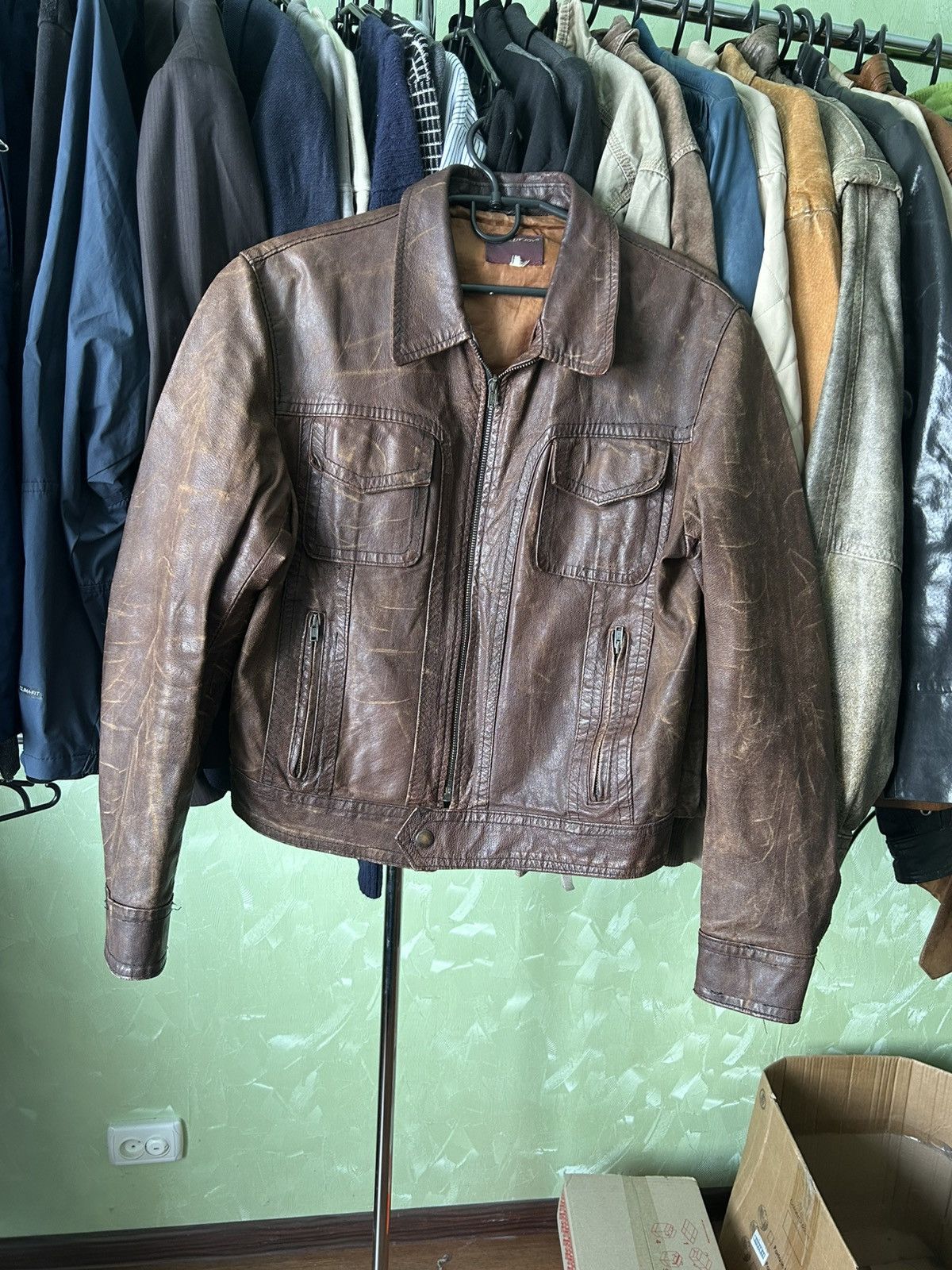 Absolut Joy Vintage Absolut Joy 80s Leather Bomber Jacket Archive Size M Size US M / EU 48-50 / 2 - 4 Thumbnail