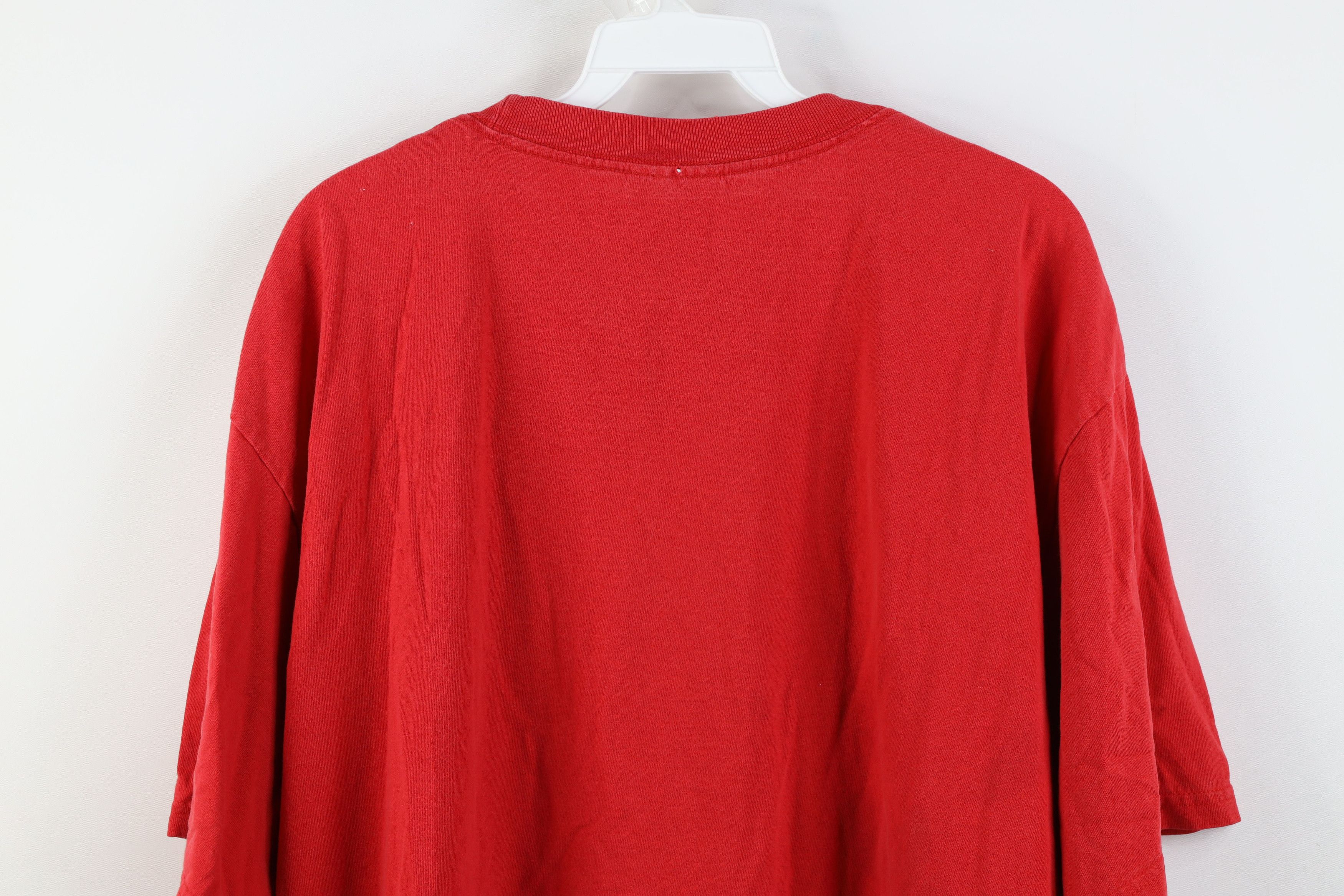 Vintage Vintage 90s Spell Detroit Red Wings Hockey T-Shirt Cotton Size US XL / EU 56 / 4 - 16 Thumbnail
