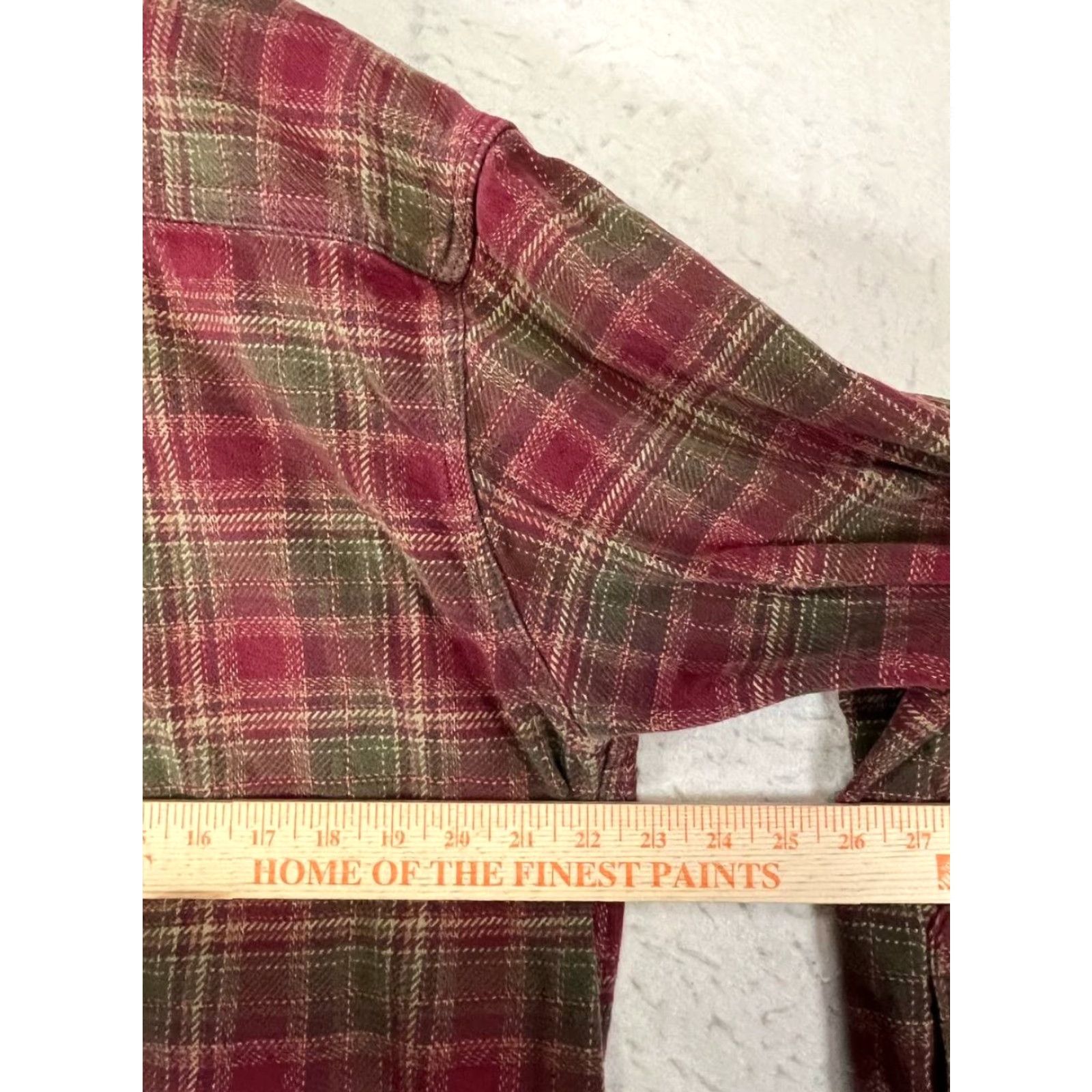 Orvis VINTAGE Orvis Mens Large Heavy Flannel Button-Up Plaid Red Camp Outdoors Shirt Size US L / EU 52-54 / 3 - 3 Thumbnail