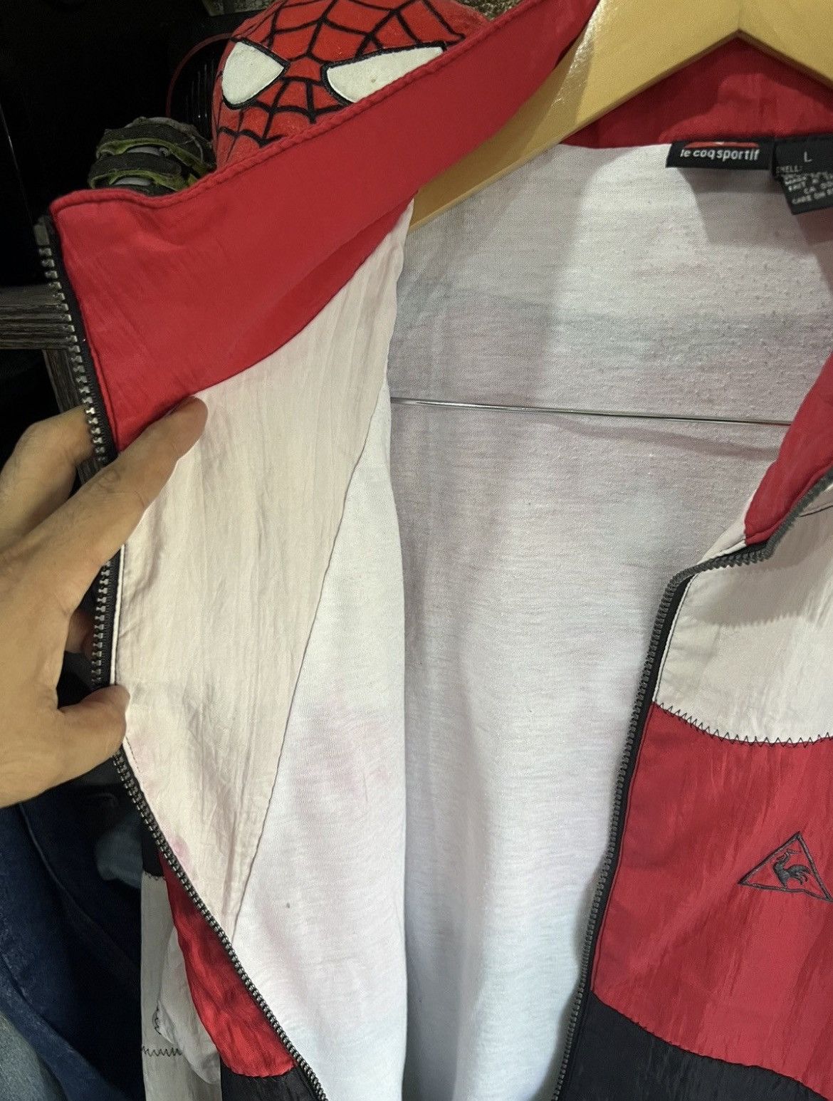 Le Coq Sportif 🔥Rare Le Coq Sportif Pathwork Coogi Style Zipper Jacket Size US L / EU 52-54 / 3 - 11 Thumbnail