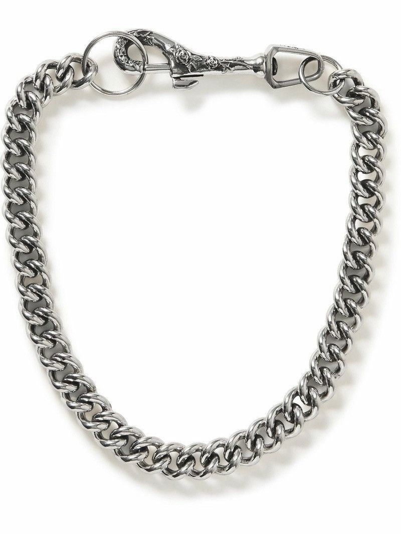 Enfants Riches Deprimes ROSE DETAILED STERLING SILVER CHOKER KEY CHAIN Size ONE SIZE - 1 Thumbnail