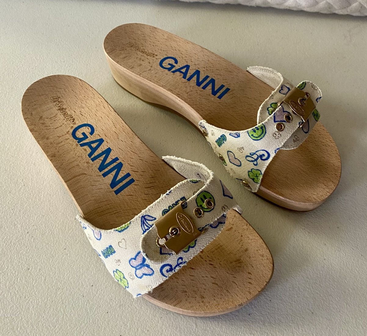 Ganni Dr Scholls X Ganni Original Clog Women Shoes White 7 US Size US 7 / IT 37 - 8 Thumbnail