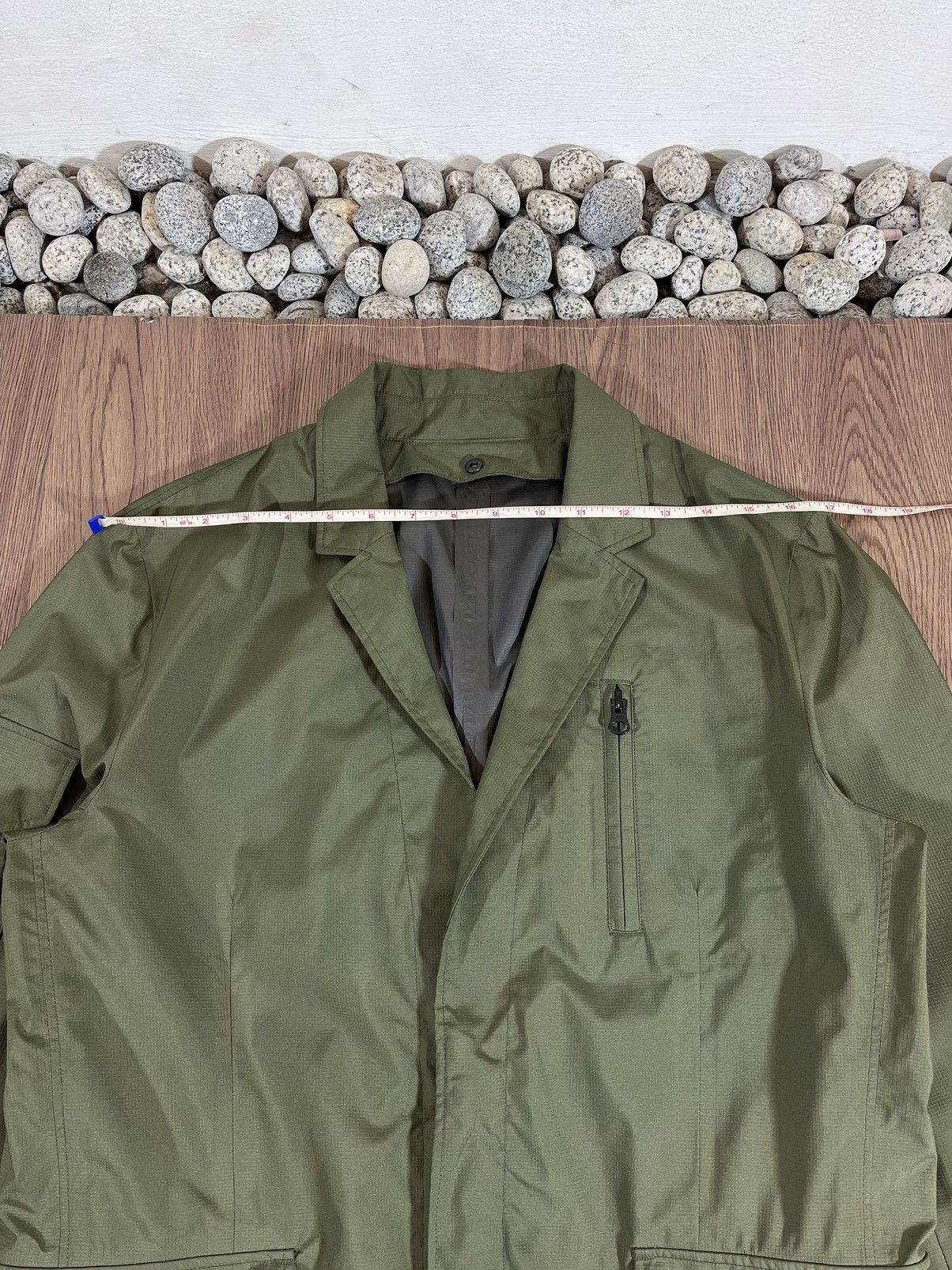Y-3 Adidas Y-3 Gore-Tex Technical Tailored Blazer – Olive Green Size 40R - 15 Thumbnail
