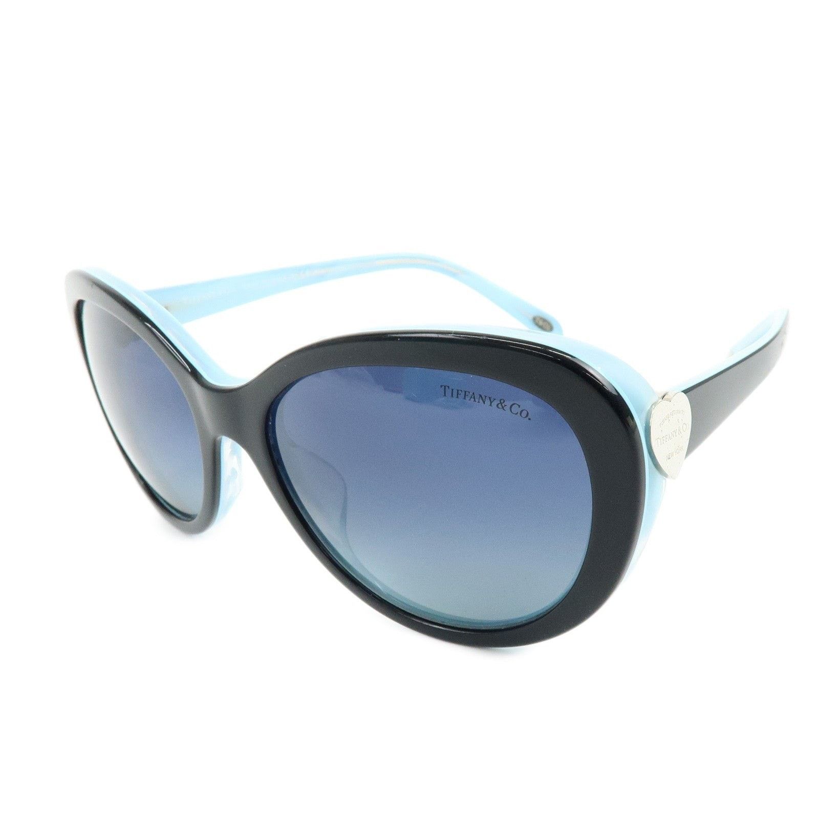 Tiffany & Co. Teal Cat-Eye Sunglasses with Gray Lenses Tiffany & Co. - Cat Eye Sunglasses - Black Silver Blue  main image 2