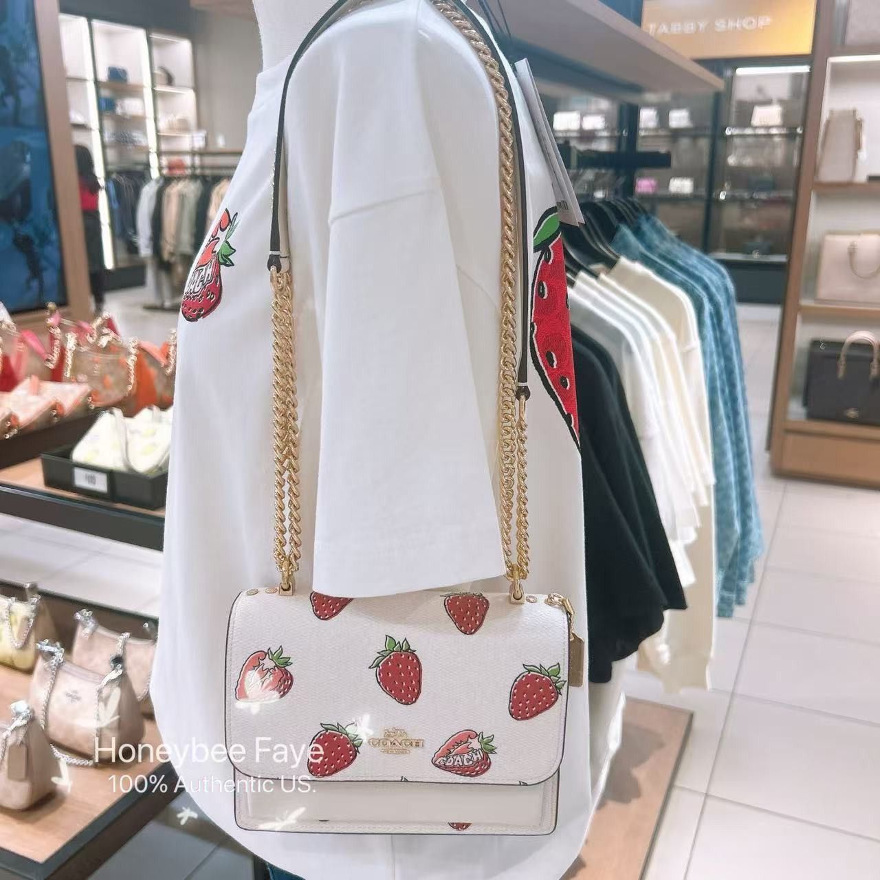 Coach Mini Klare Crossbody Bag With Strawberry Print CAP94 Size ONE SIZE - 6 Thumbnail