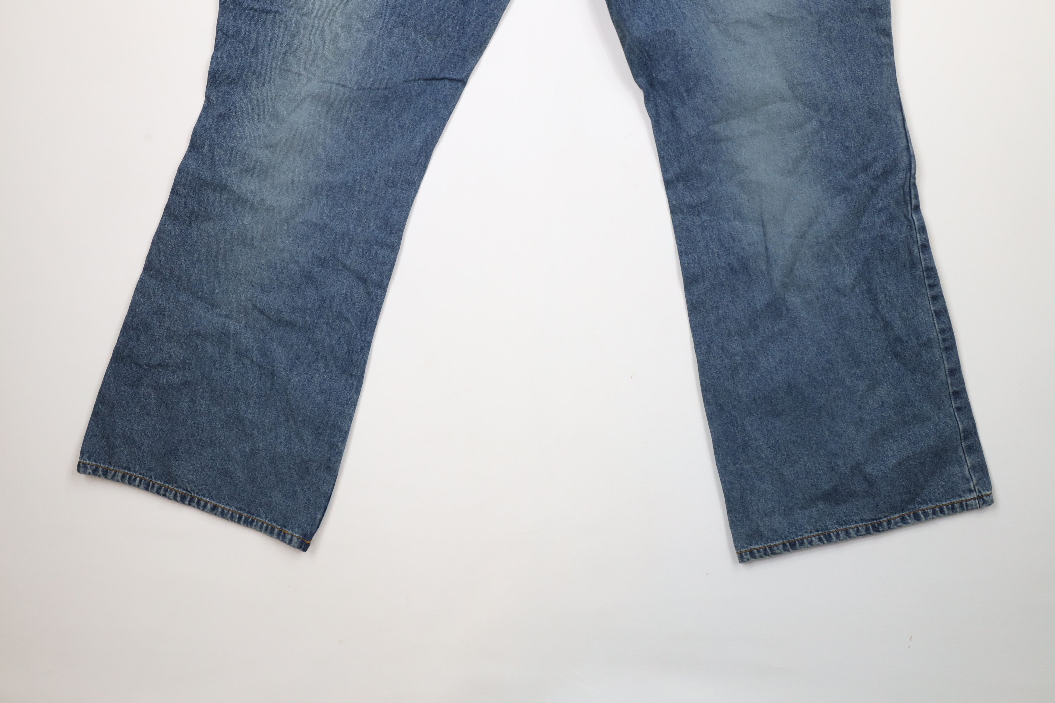 Vintage Vintage 90s Streetwear Patchwork Wide Leg Bell Bottoms Jeans Size 22" - 13 Thumbnail
