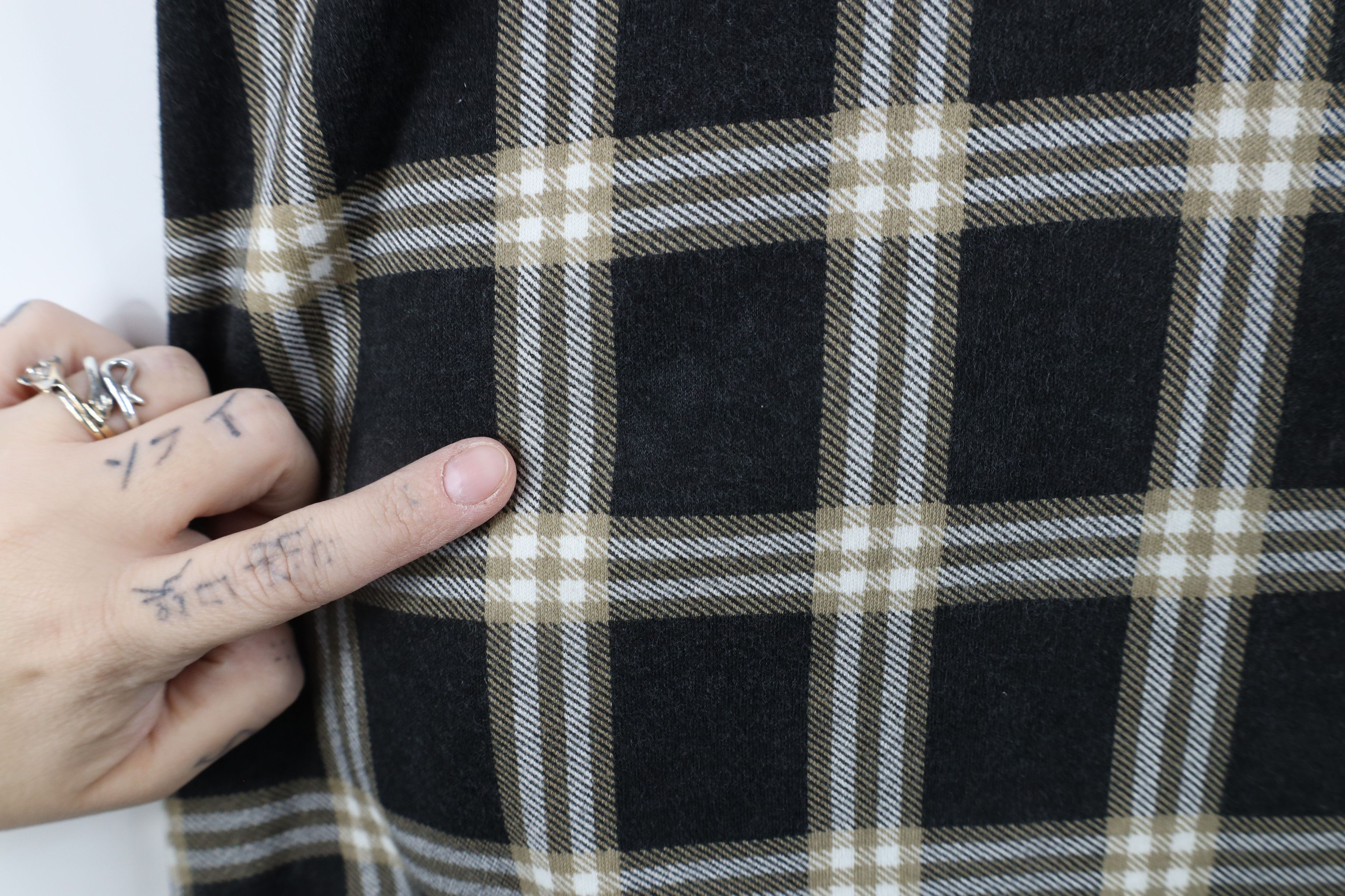 Vintage Vintage 90s Streetwear Heavyweight Fit Polo Shirt Plaid Size US L / EU 52-54 / 3 - 5 Thumbnail