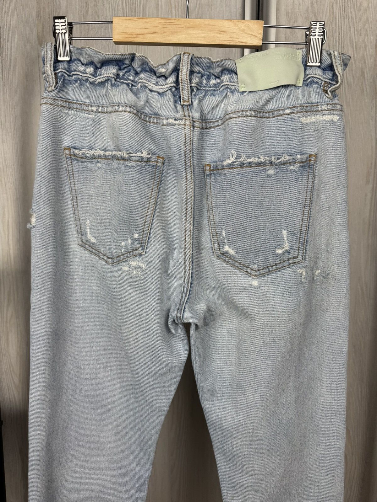 Off-White Off-White light blue distressed denim womens jeans Size 28" / US 6 / IT 42 - 8 Thumbnail