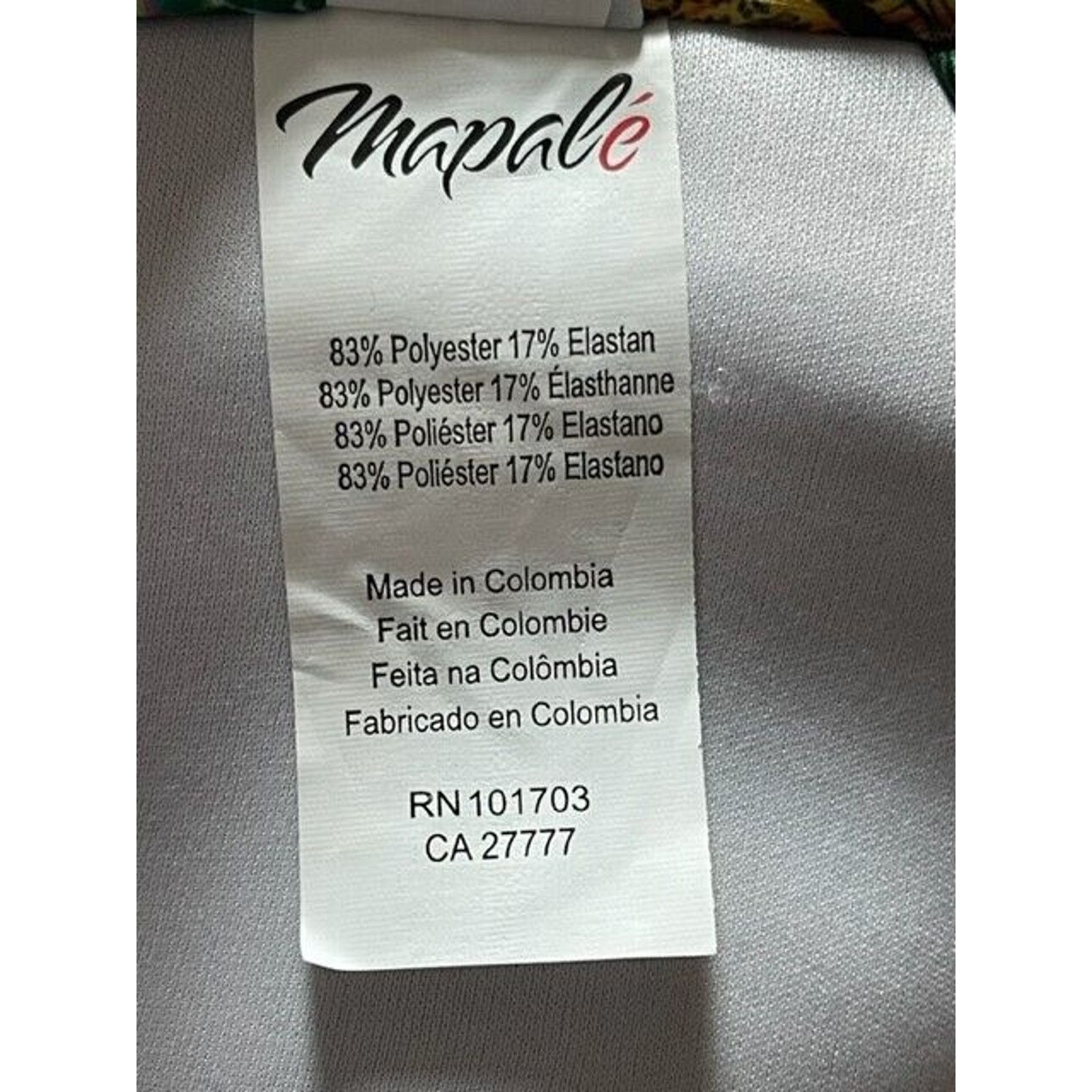 Other Mapale Bandeau Swim Top Womens M Botanic Jungle Twist Green Size M / US 6-8 / IT 42-44 - 10 Thumbnail