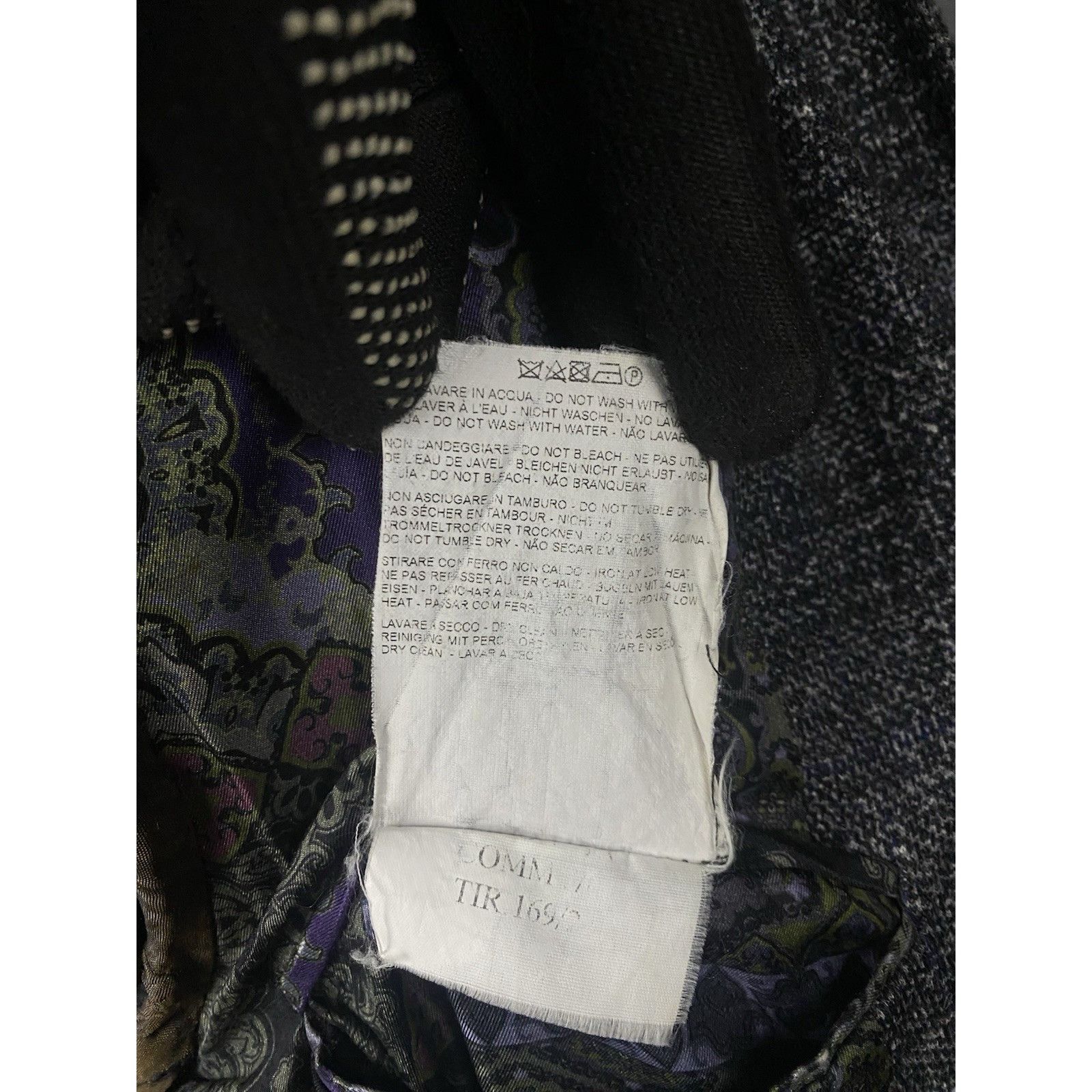 Etro Etro New Jersey Men's Gray Alpaca Wool Checked Blazer Jacket Size 44R - 16 Thumbnail