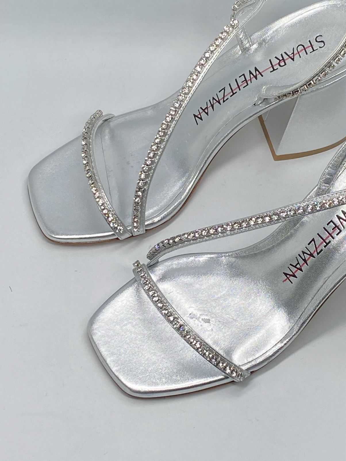 Stuart Weitzman Stuart Weitzman Embellished Metallic Leather Sandals size 7 Size US 7 / IT 37 - 5 Thumbnail