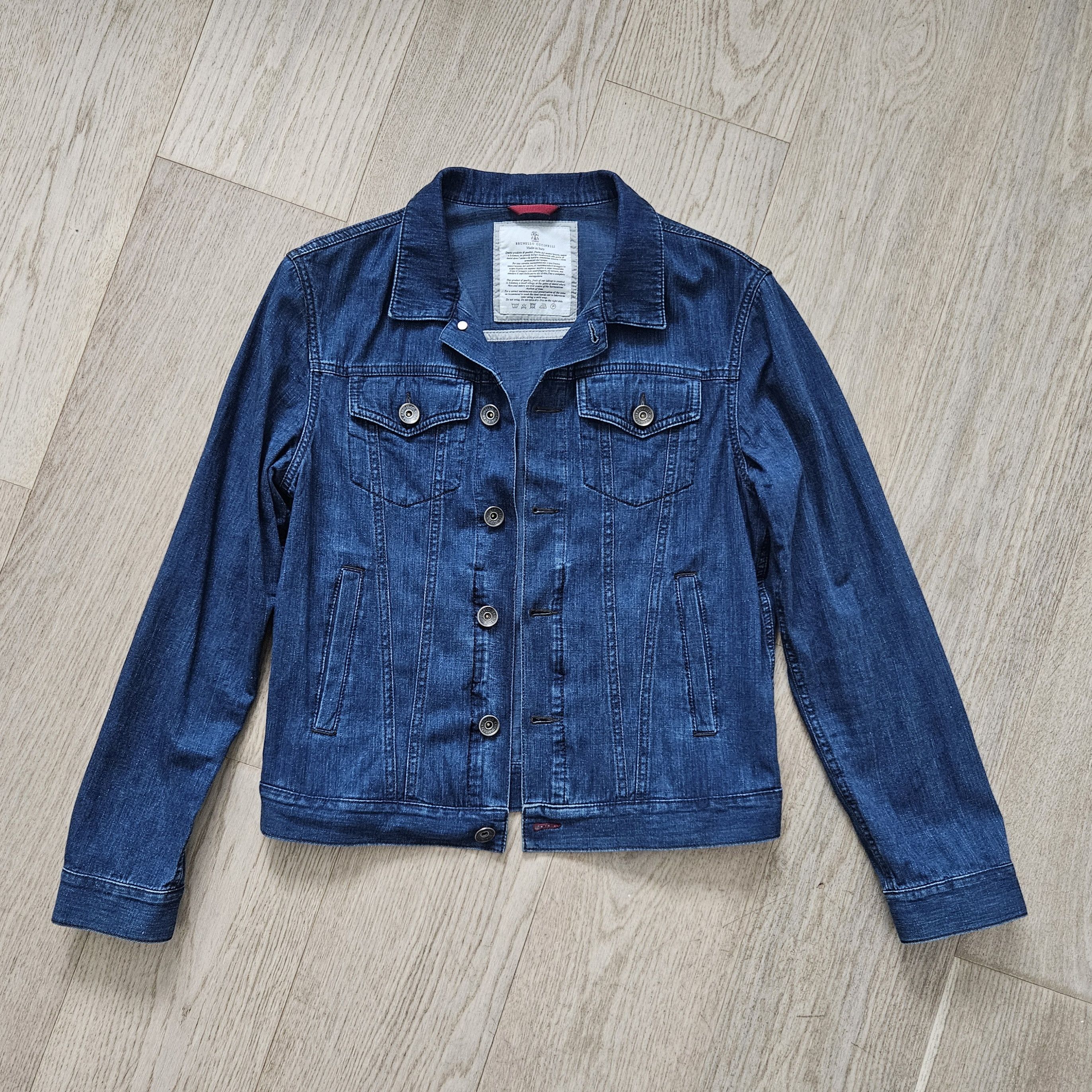 Brunello Cucinelli Brunello Cucinelli Italian Denim Jacket – IT 48 / US 38 Size US M / EU 48-50 / 2 - 1 Thumbnail