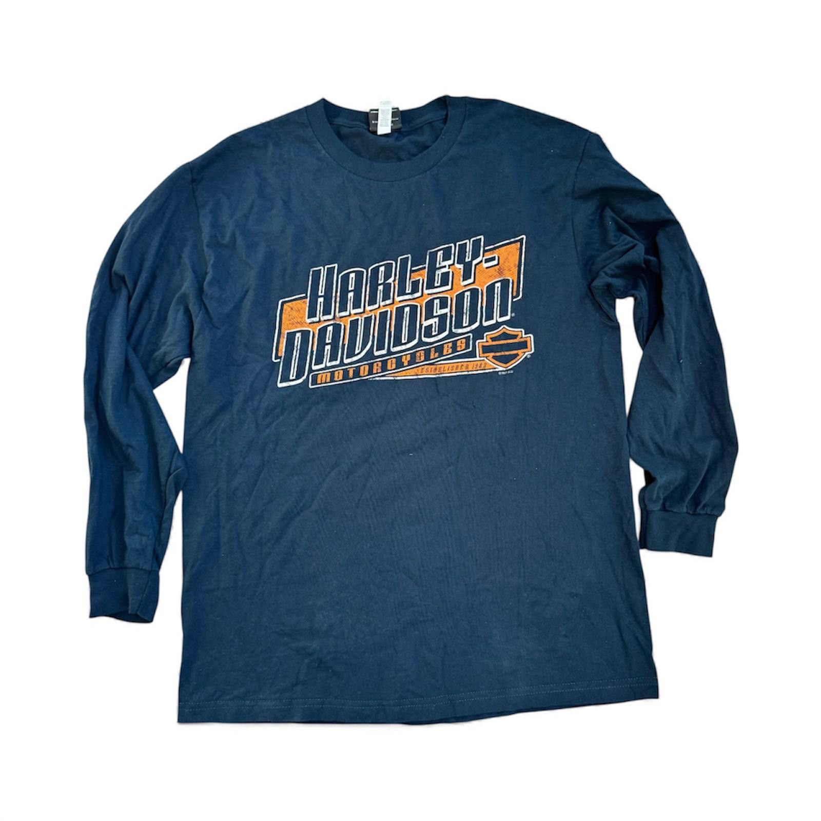 Harley Davidson Harley-Davidson Long Sleeve Graphic T-Shirt Size L Size US L / EU 52-54 / 3 - 1 Thumbnail