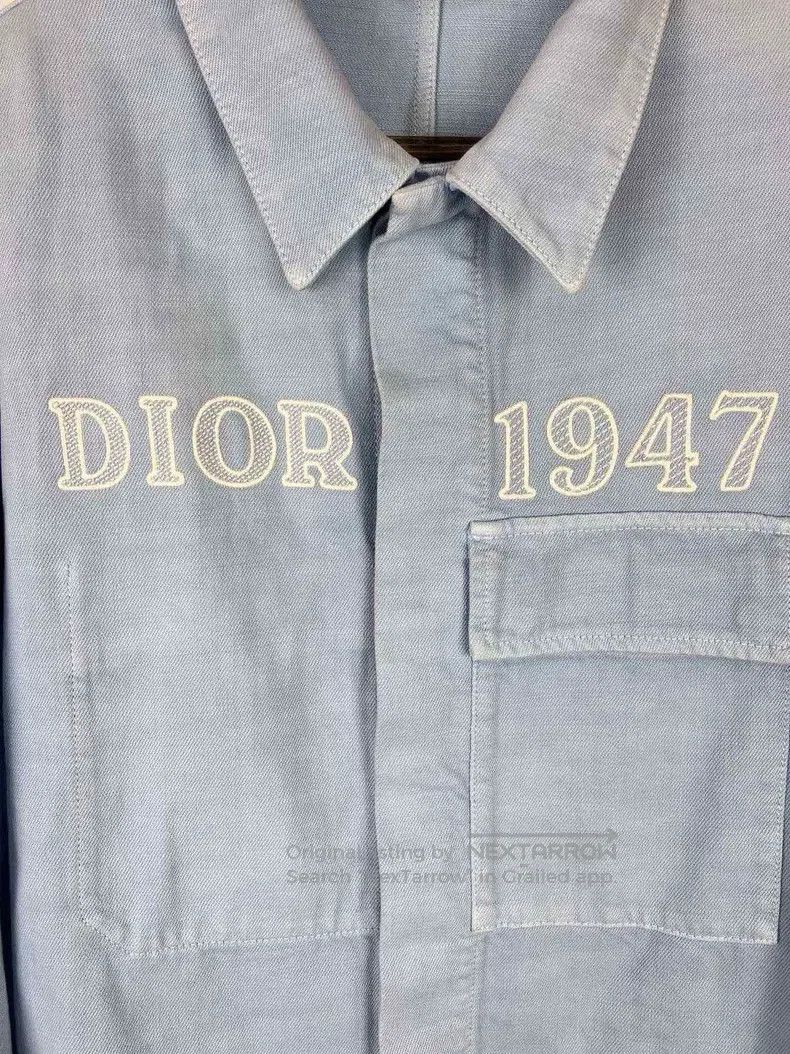 Dior Dior Old 1947 embroidered denim shirt jacket Size US M / EU 48-50 / 2 - 5 Thumbnail