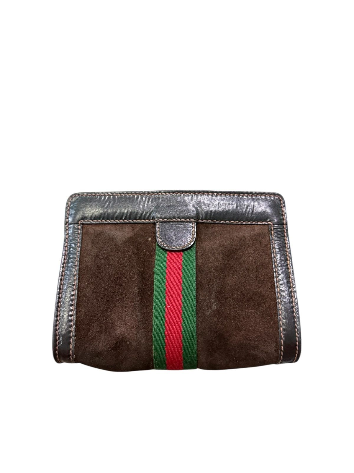Gucci RARE VINTAGE GUCCI PARFUMS MINI SUEDE POUCH/CLUTH BAG Size ONE SIZE - 11 Thumbnail