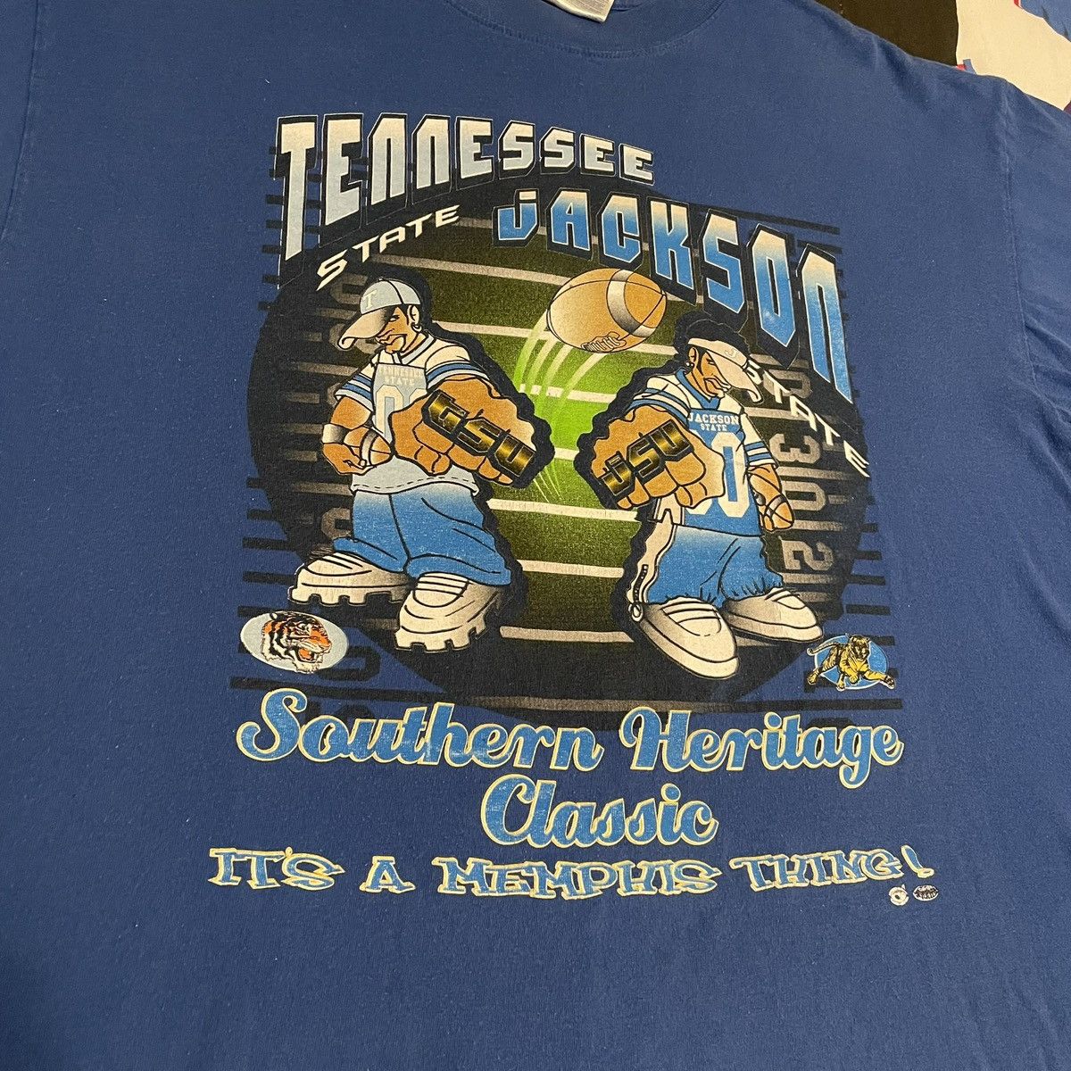 NCAA × Vintage Vintage 1990s HBCU Tennessee State vs Jackson State Tee Size US XL / EU 56 / 4 - 3 Thumbnail