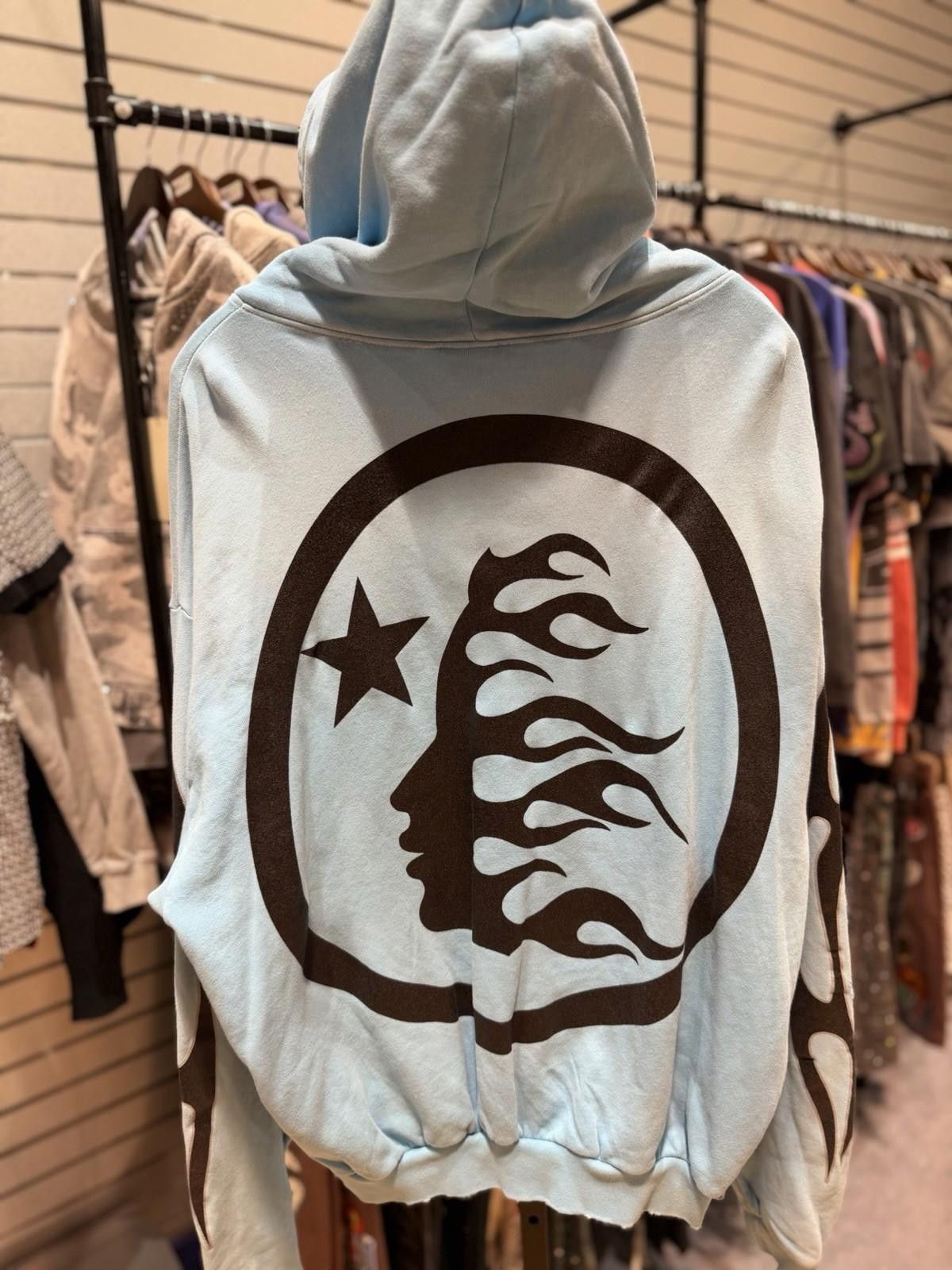 HELLSTAR Hellstar Heavyweight Fleece Gray Zip Hoodie Baby Blue Medium Size US M / EU 48-50 / 2 - 5 Thumbnail