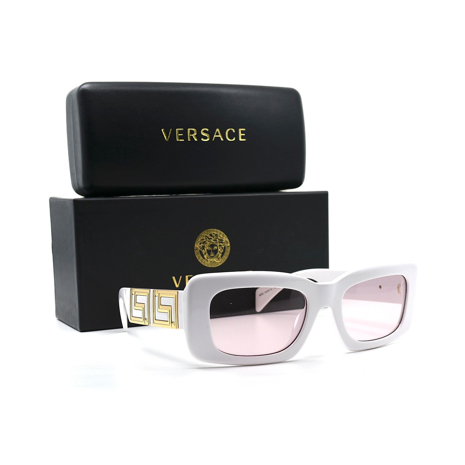 Versace NEW VERSACE VE4444U 314/5 WHITE PINK AUTHENTIC SUNGLASSES Size ONE SIZE - 12 Thumbnail