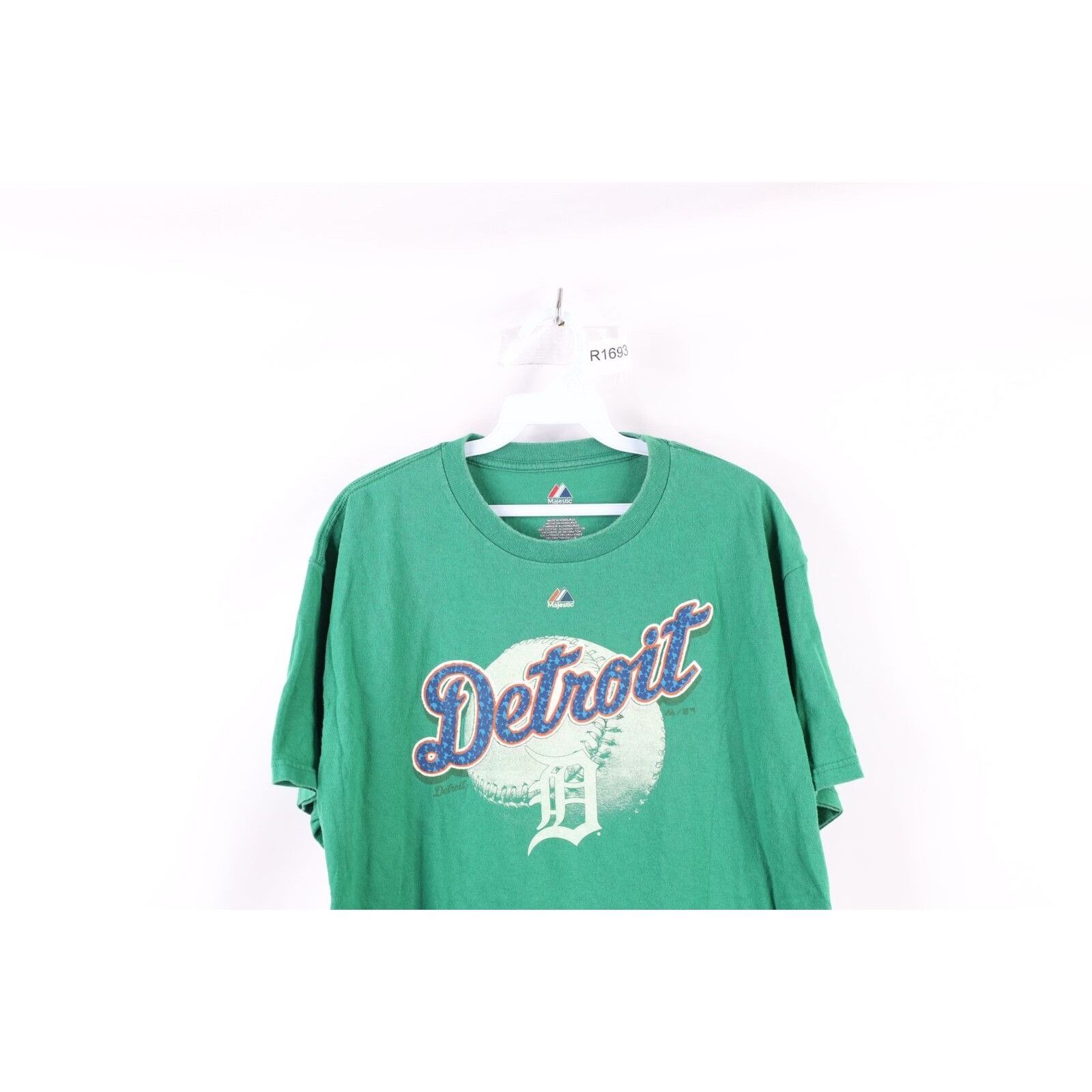 Majestic Vintage Majestic St Patricks Detroit Tigers Baseball T-Shirt Size US L / EU 52-54 / 3 - 2 Thumbnail