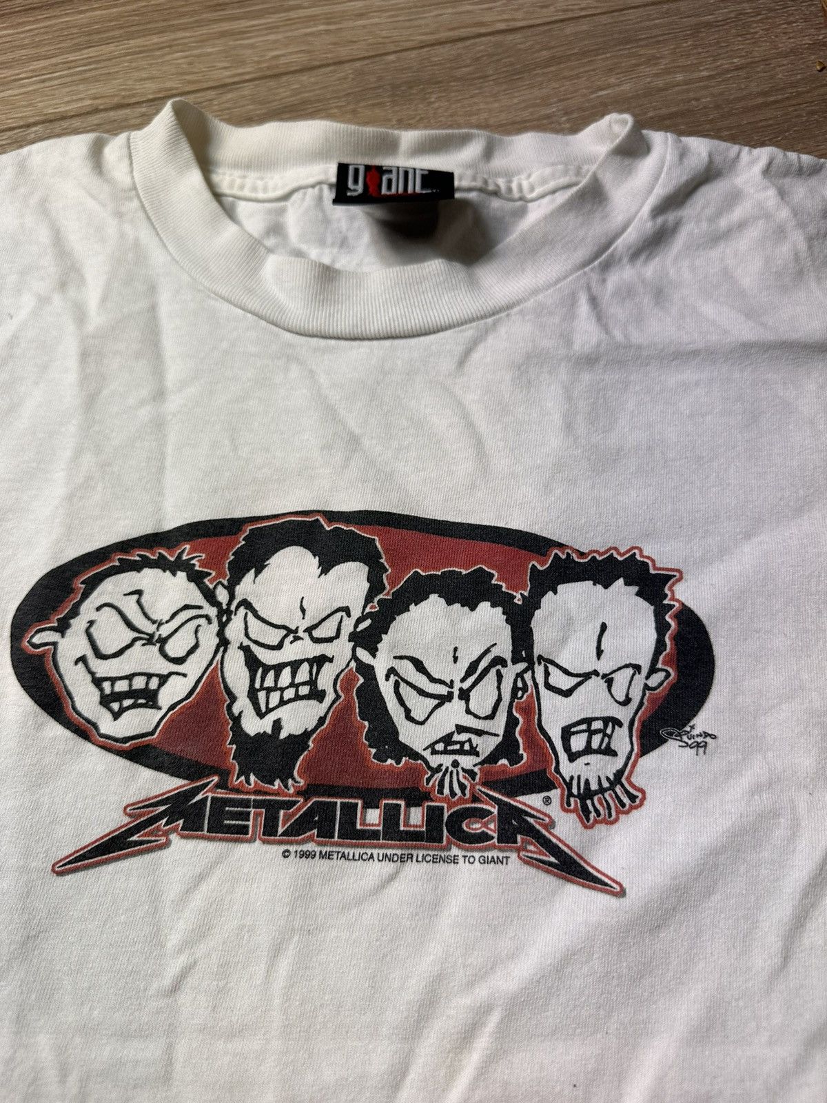 Band Tees × Giant × Metallica Vintage Rock Band Tee Metallica 1999 Tour T Shirt - L Size US L / EU 52-54 / 3 - 4 Thumbnail