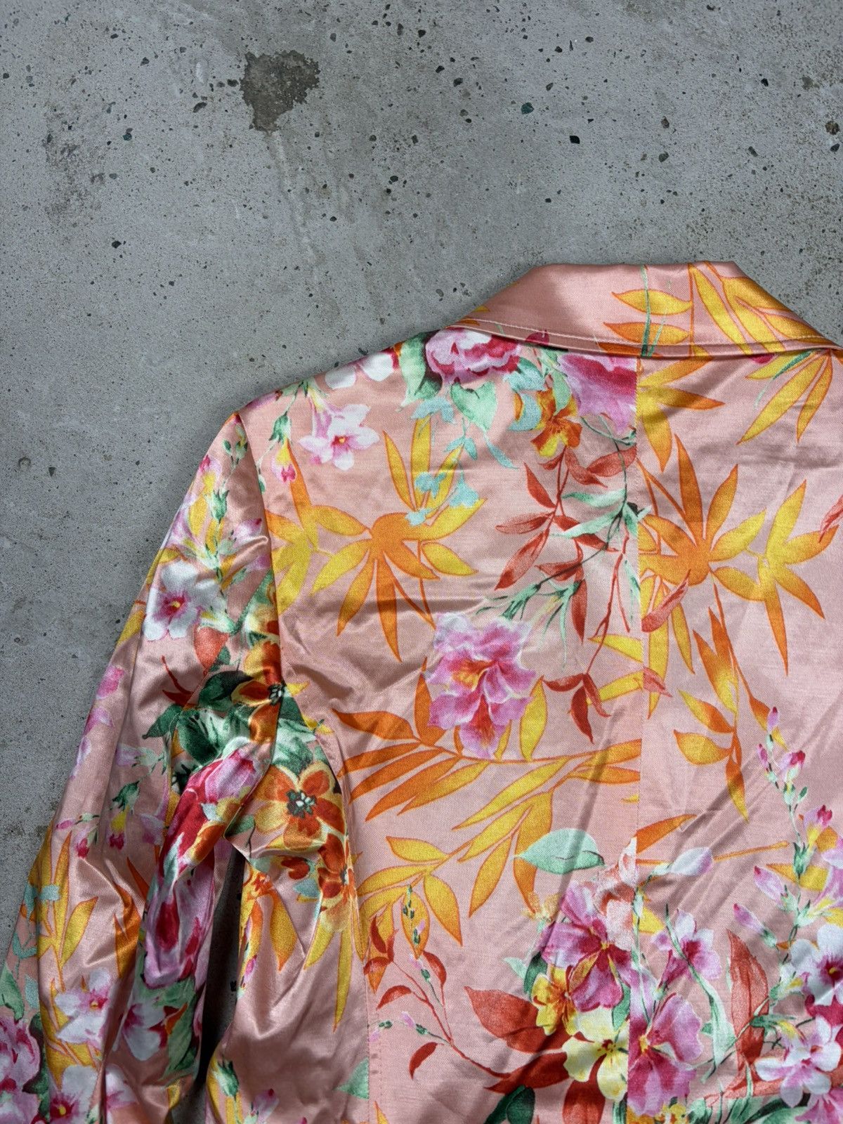 Dolce & Gabbana 2000s Dolce & Gabbana Viscose Floral Print Blazer Jacket Size L / US 10 / IT 46 - 18 Thumbnail