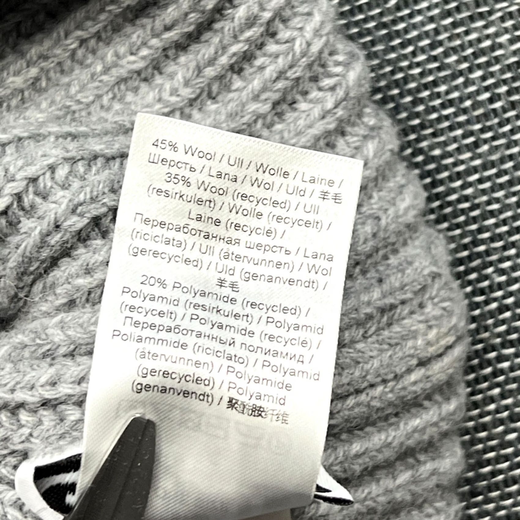 Ganni Ganni Womens Beanie One Size Wool Blend Gray Knitted Cuffed Wool Blend Beanie, Gray, One Size, Women’s, Knit, Thermal, Acrylic/Wool Size ONE SIZE - 5 Thumbnail
