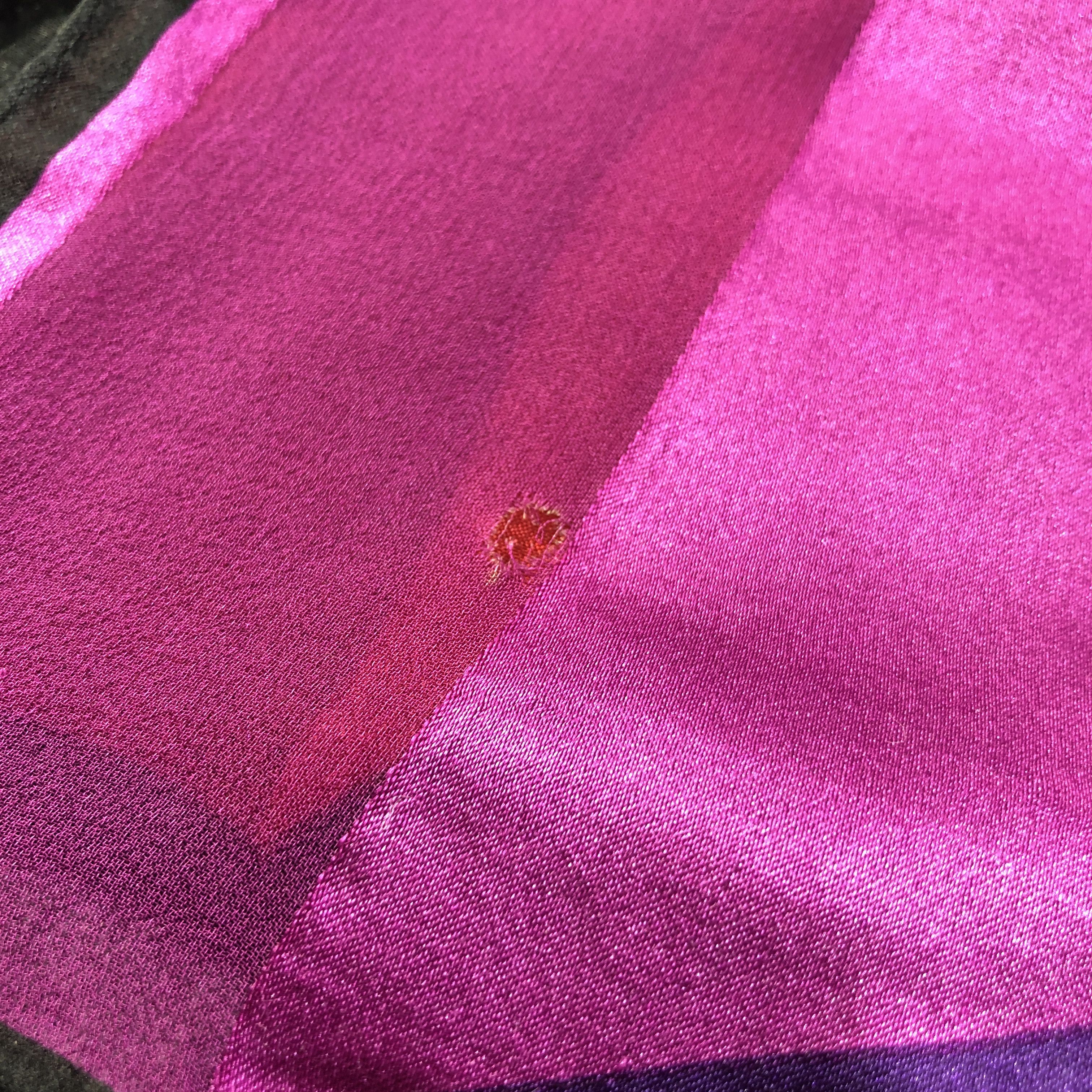 Vintage Giementorio Hand Rolled Silk Scarf Stole M1035 Size ONE SIZE - 6 Thumbnail