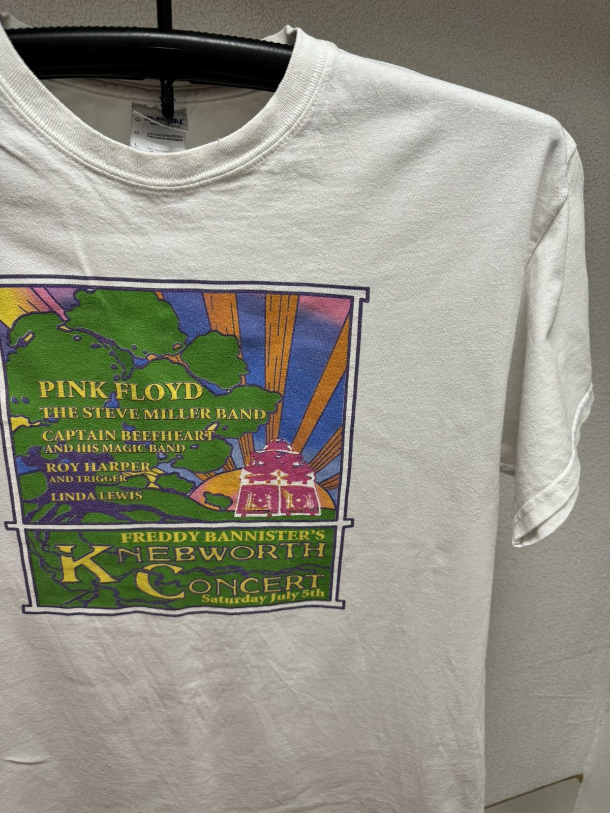Pink Floyd Pink Floyd Knebworth vintage t-shirt sz Size US L / EU 52-54 / 3 - 5 Thumbnail
