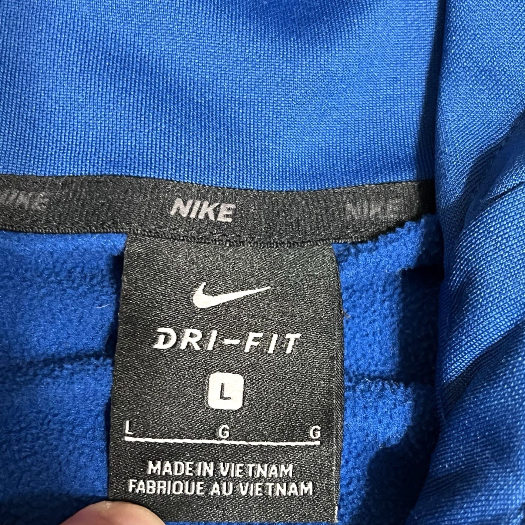 Nike Nike Dri-Fit Hoodie Pullover Men L Blue Camouflage Logo Fleece Size US L / EU 52-54 / 3 - 7 Thumbnail