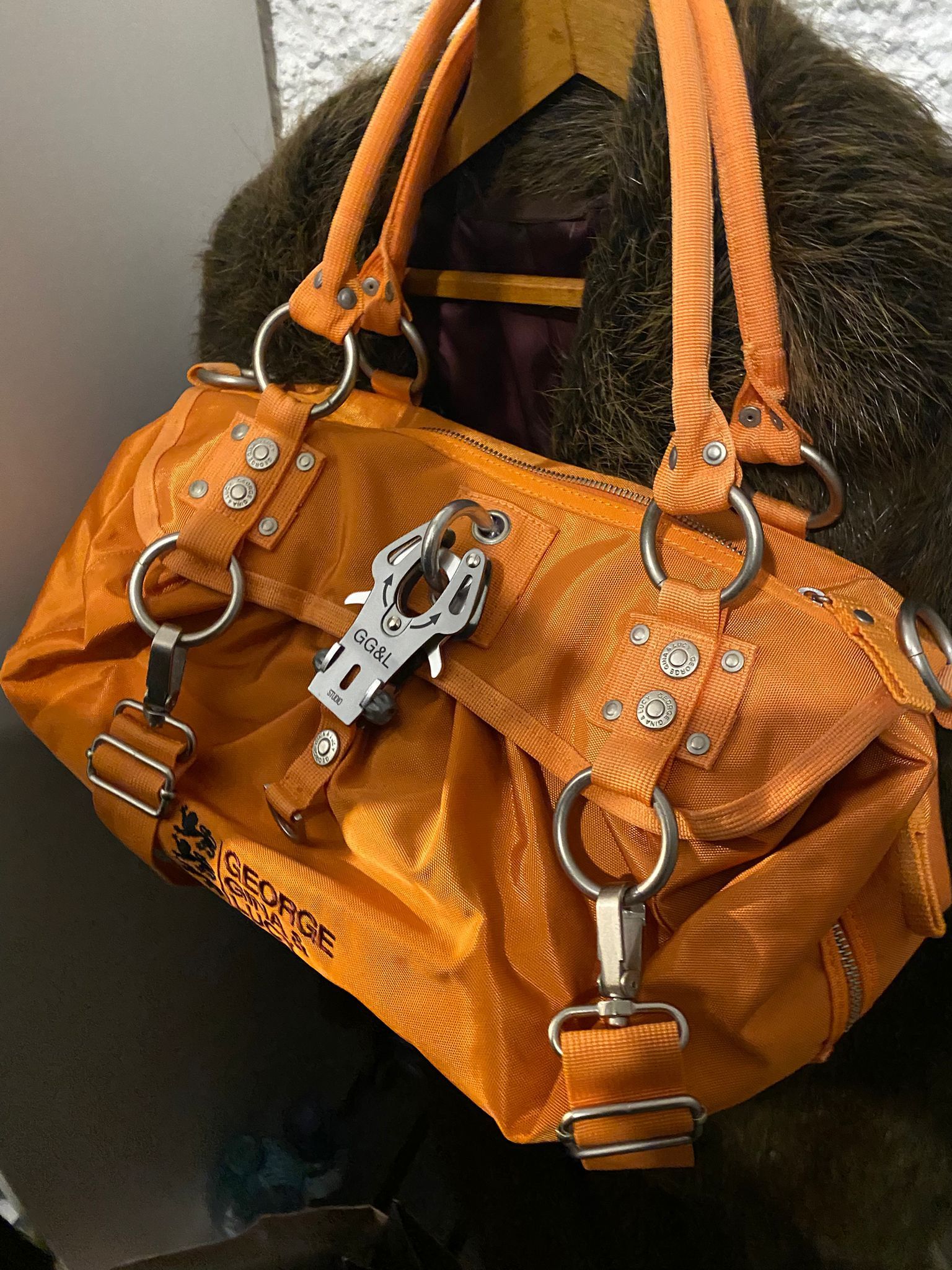 George Gina & Lucy George Gina & Lucy Orange Shoulder Bag Y2K Utility Gorpcore Size ONE SIZE - 1 Thumbnail