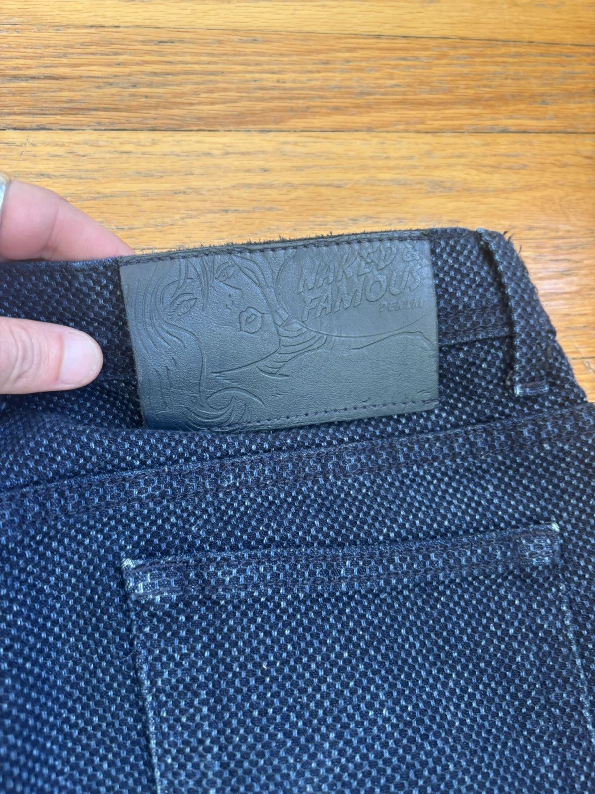 Naked & Famous Naked & Famous Japanese Indigo Kikko Denim Jeans Weird Guy Size US 31 - 3 Thumbnail