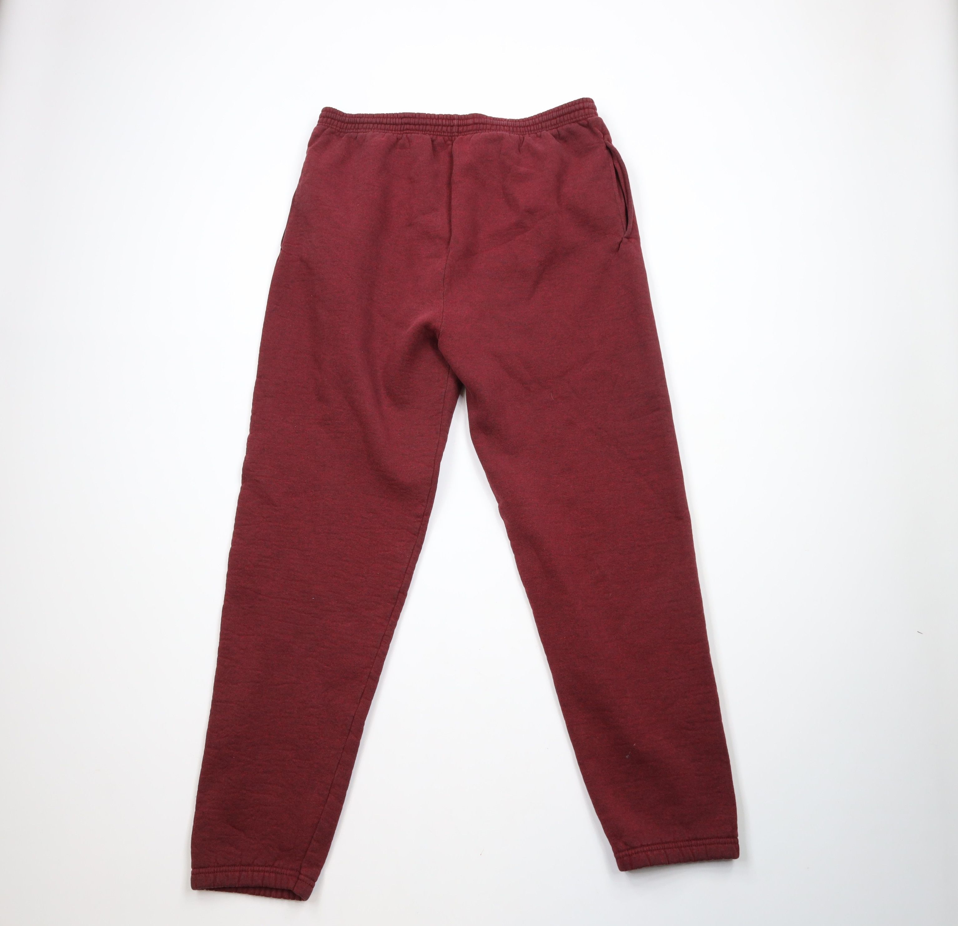 Vintage Vintage 90s Streetwear Heavyweight Sweatpants Joggers Red Size US 38 / EU 54 - 9 Thumbnail