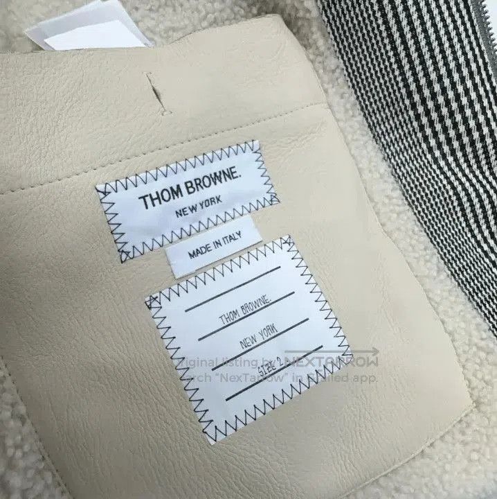 Thom Browne Thom Browne Wool Flight Jacket in Black and White. Size US S / EU 44-46 / 1 - 5 Thumbnail