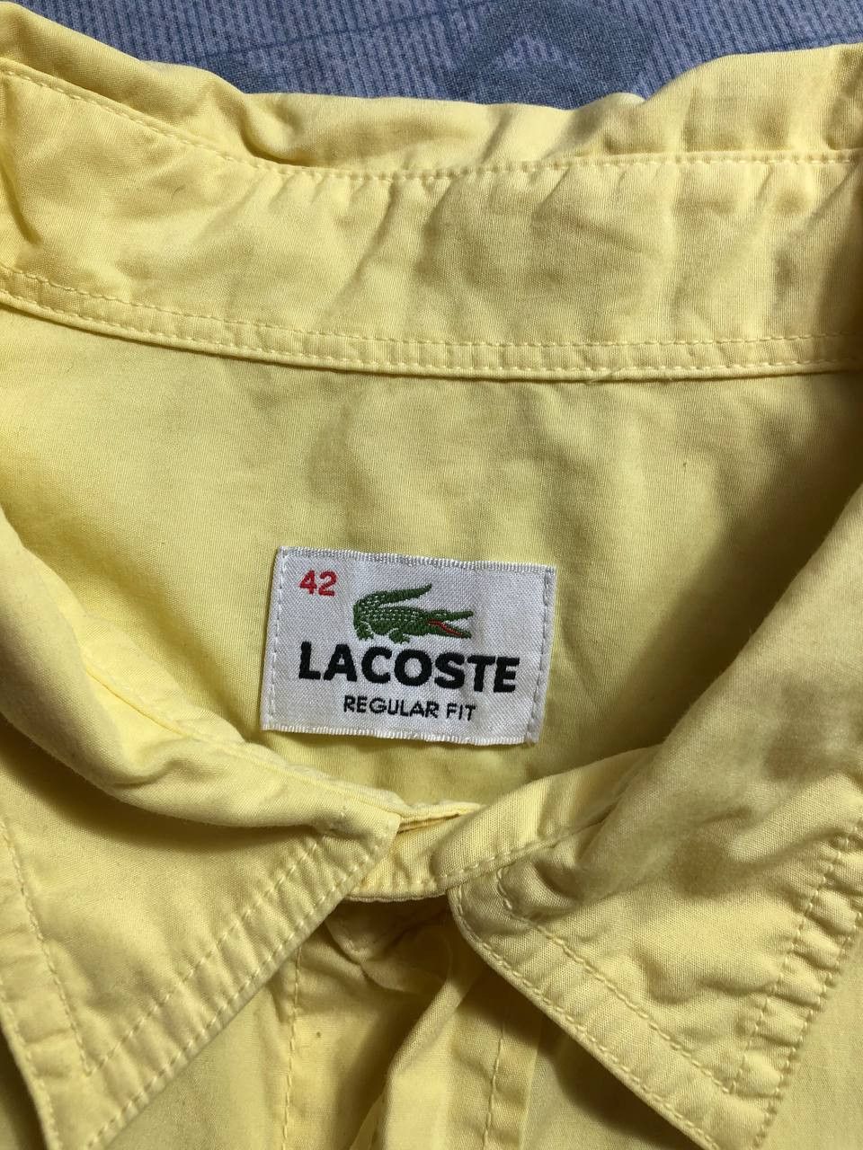 Japanese Brand × Lacoste × Vintage Vintage 90's Lacoste Shirts Short Sleeve Single Pocket Size US L / EU 52-54 / 3 - 3 Thumbnail
