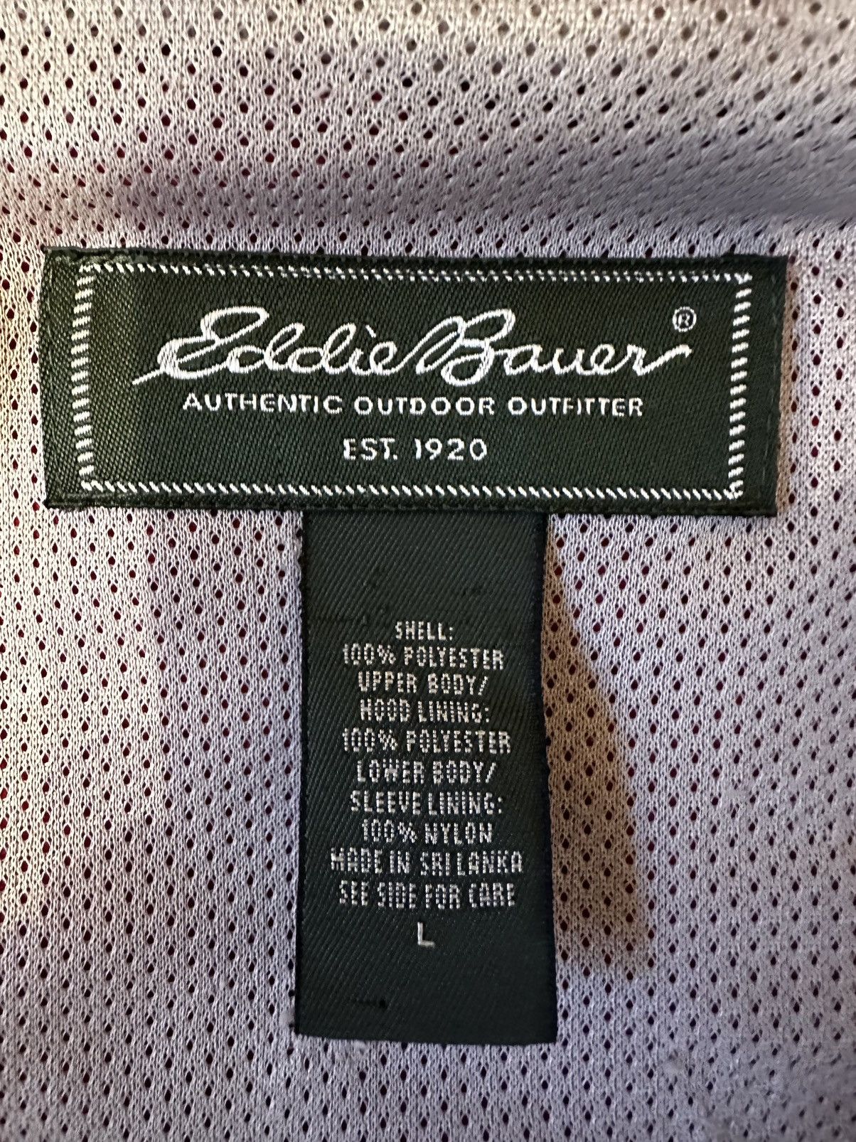 Eddie Bauer Vintage Eddie Bauer Windbreaker Red/Tan Size US L / EU 52-54 / 3 - 3 Thumbnail