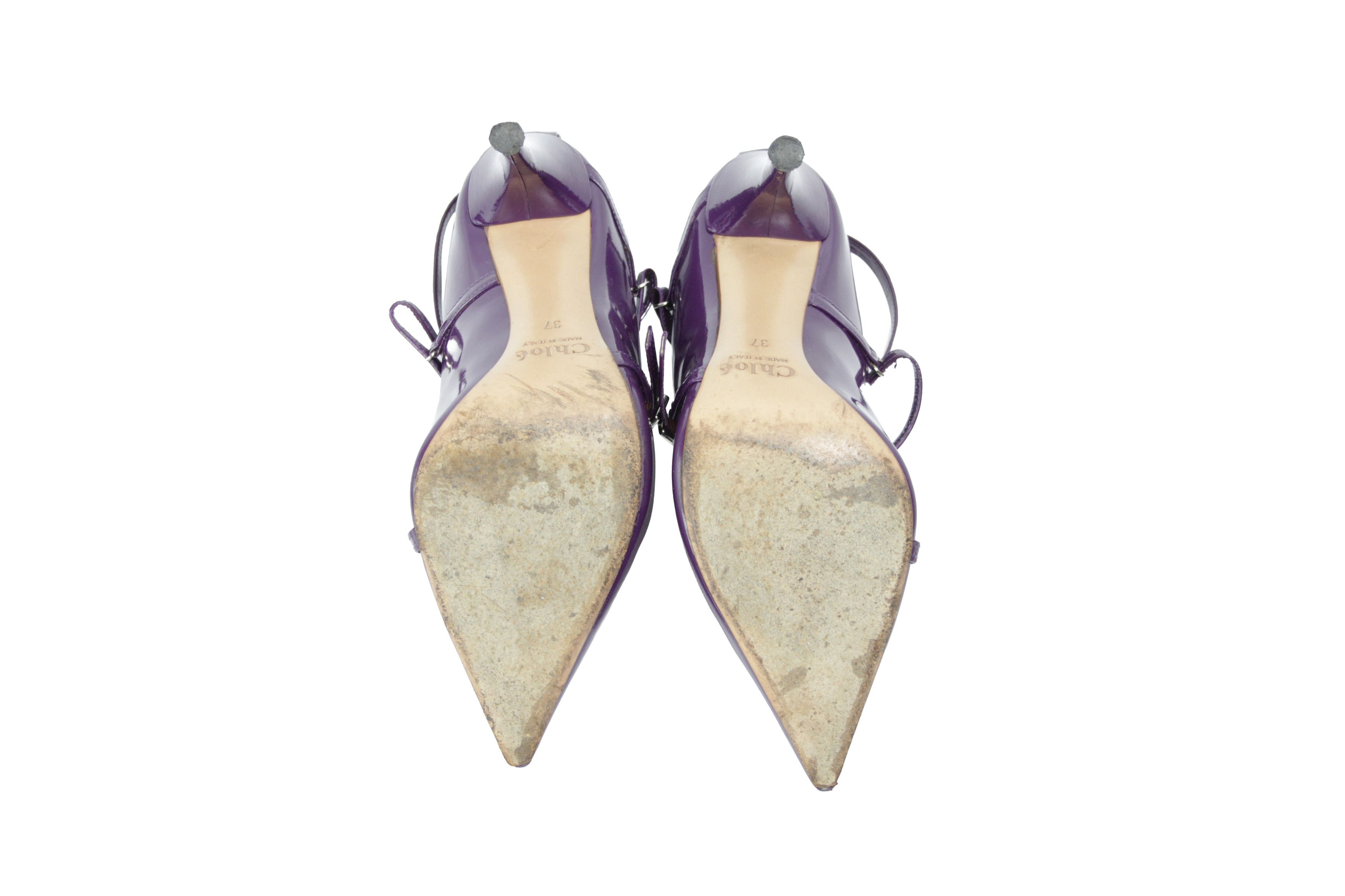 Chloe Y2K Point Toe Laced Heels Size US 7 / IT 37 - 14 Thumbnail