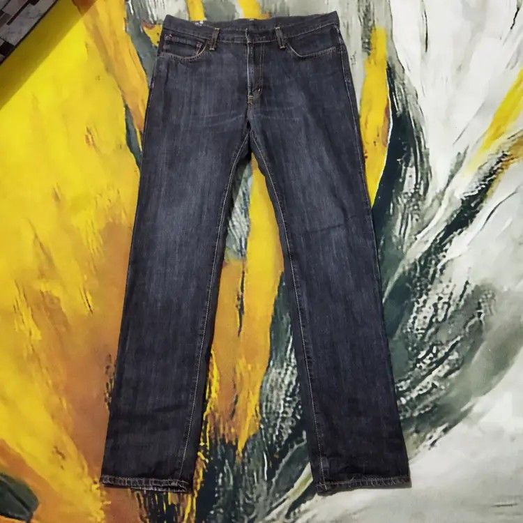 Edwin × Vintage VINTAGE EDWIN 402 DISTRESSED FADED BLACK JEANS PANTS Size US 34 / EU 50 - 1 Thumbnail