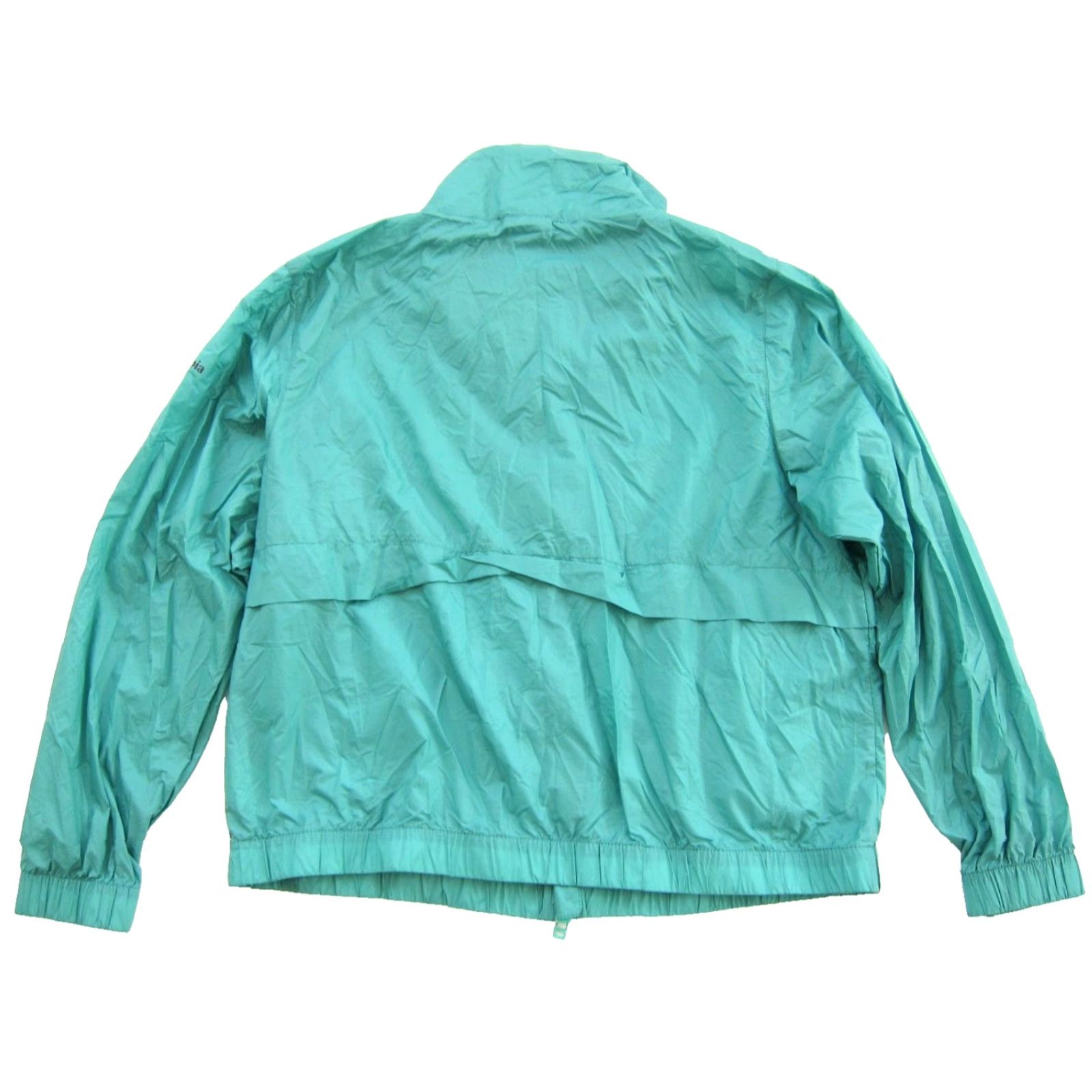 Vintage Columbia Windbreaker Jacket Women XL Green Lightweight Packable Zip Nylon Water-Resistant? Size XL / US 12-14 / IT 48-50 - 2 Thumbnail