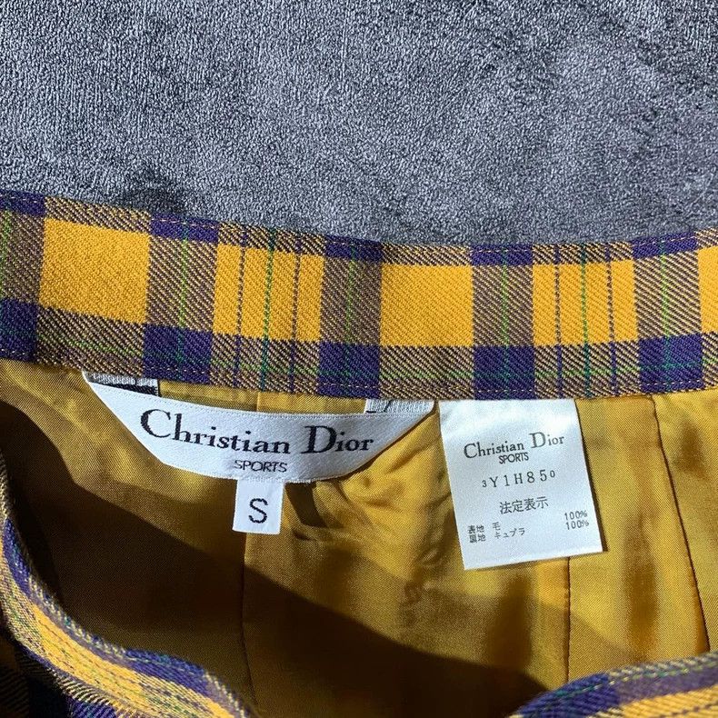 Dior Dior Size S Plaid skirt 2501-Nextarrow Size 25" / US 0 / IT 36 - 3 Thumbnail
