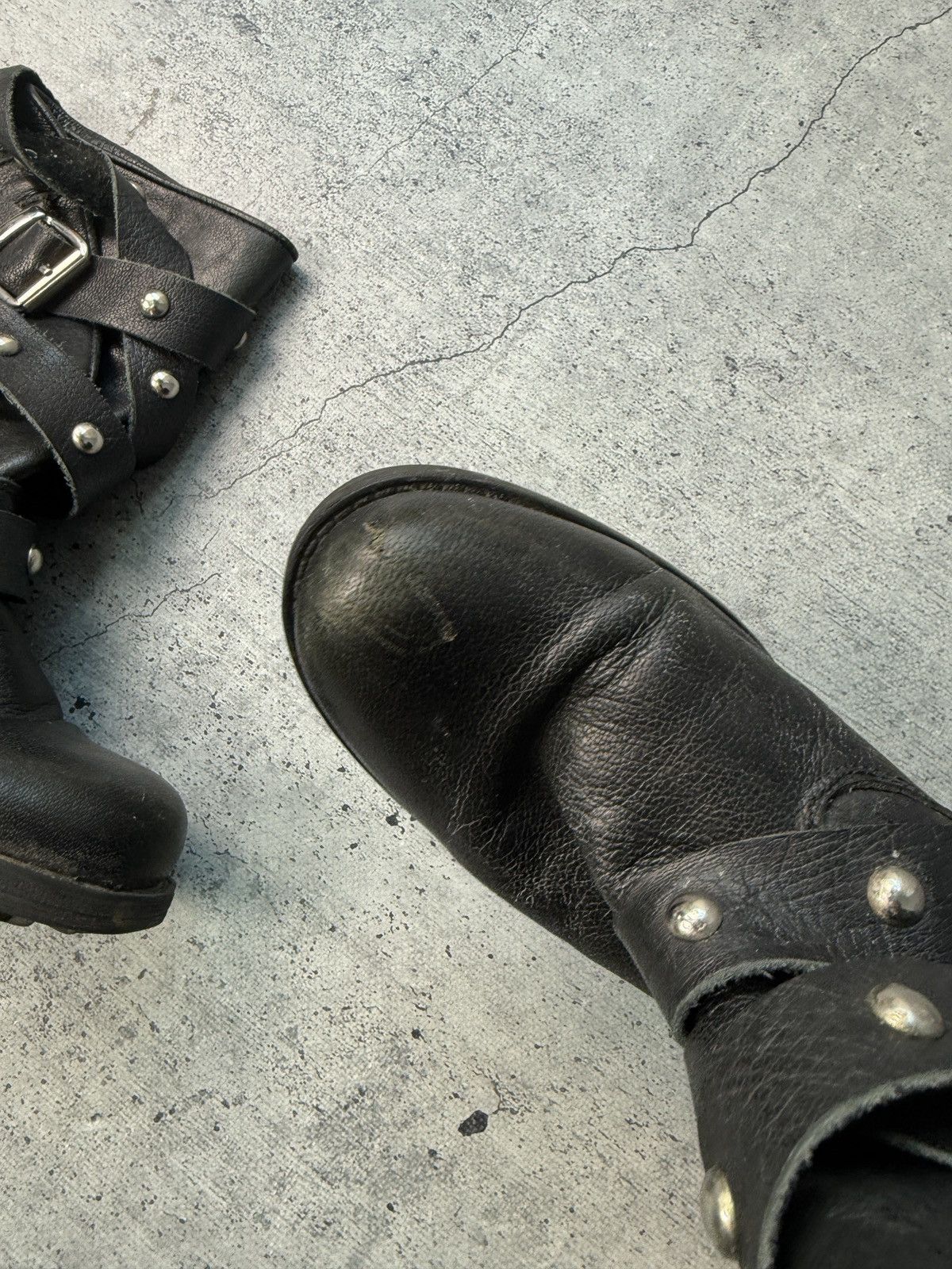 A.S.98 Rare guidi style Black Leather Boots avant garde 90s Style Size US 6.5 / EU 39-40 - 5 Thumbnail