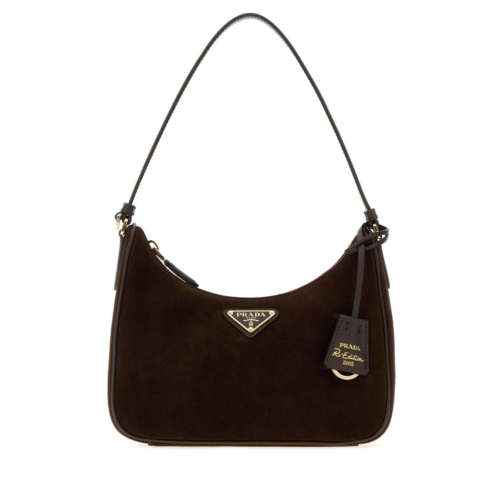 Prada PRADA $2150 Re-Edition 2005 Suede Brown Mini shoulder bag Ne Size ONE SIZE - 1 Thumbnail
